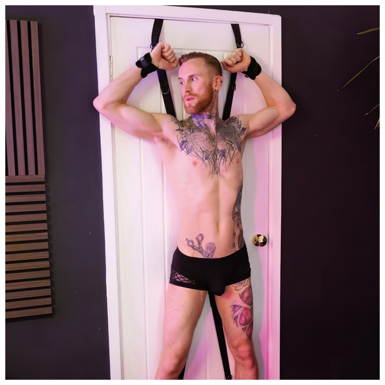 Sei Mio - ajtóra rögzíthető bondage kereszt (fekete) Sei Mio - ajtóra rögzíthető bondage kereszt (fekete)