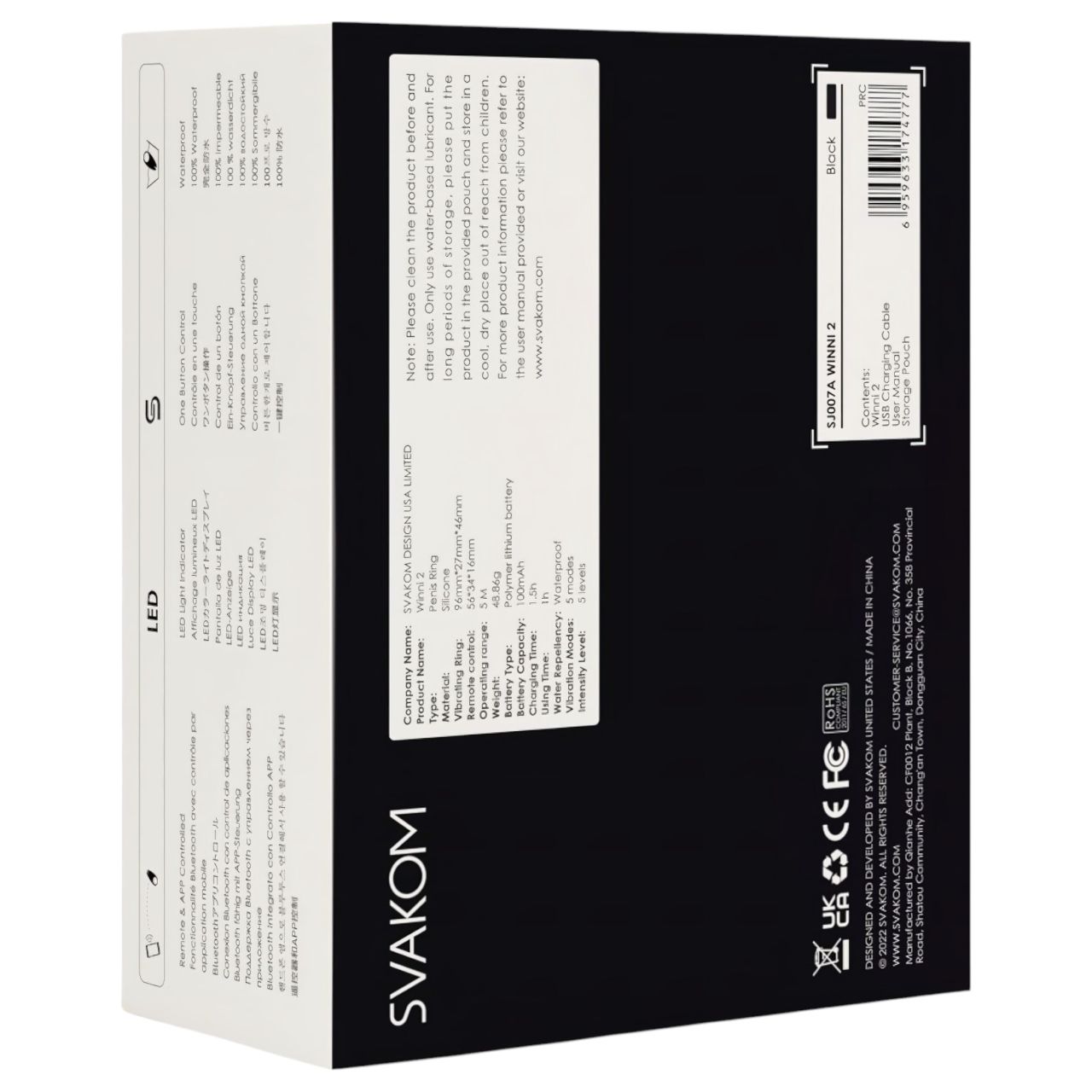 Svakom Winni 2 - okos, rádiós vibrációs péniszgyűrű (fekete) Svakom Winni 2 - okos, rádiós vibrációs péniszgyűrű (fekete)