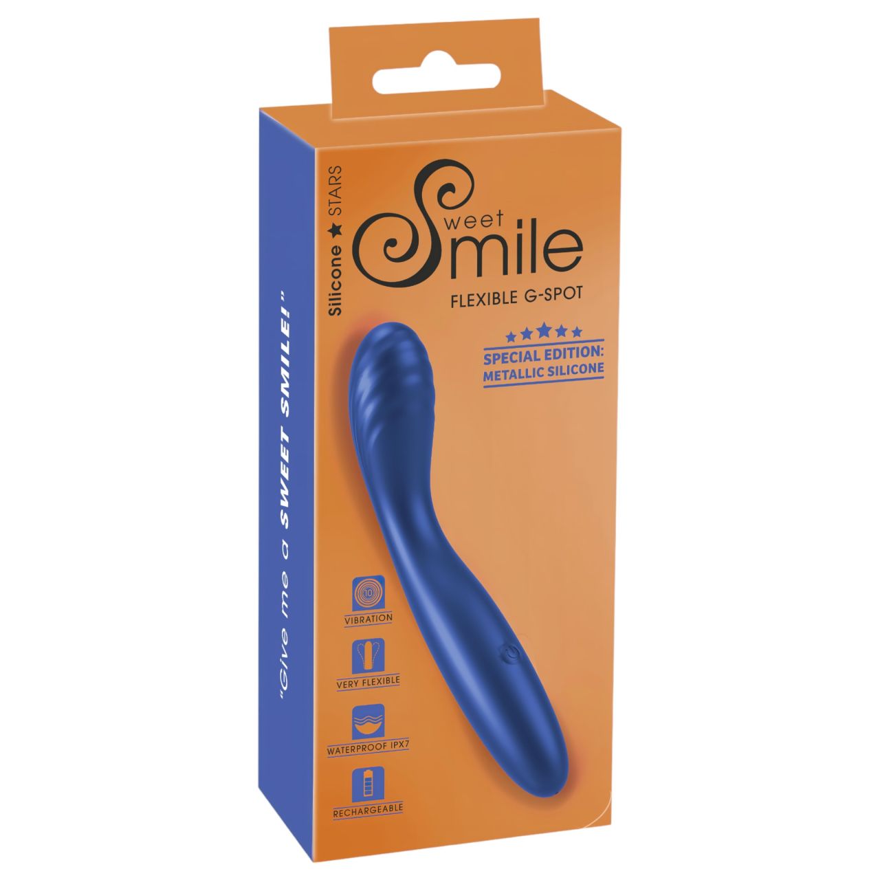 Smile - flexibilis G-pont vibrátor (kék) Smile - flexibilis G-pont vibrátor (kék)