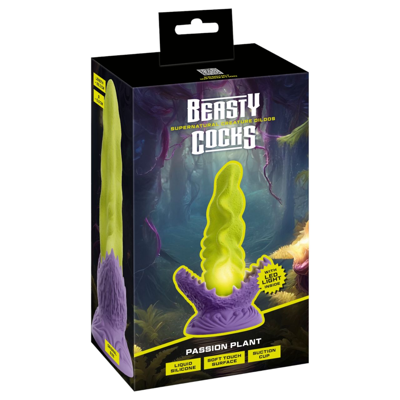 Beasty Cocks Passionate Plant - világító dildó (zöld) Beasty Cocks Passionate Plant - világító dildó (zöld)