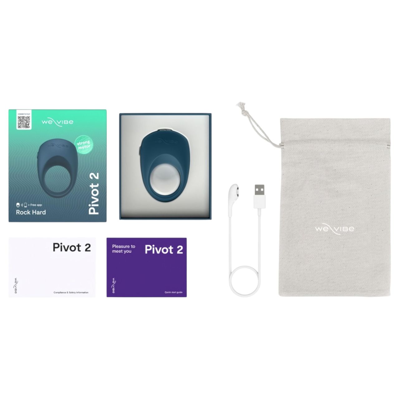 We-Vibe Pivot 2 - okos vibrációs péniszgyűrű (kék) We-Vibe Pivot 2 - okos vibrációs péniszgyűrű (kék)