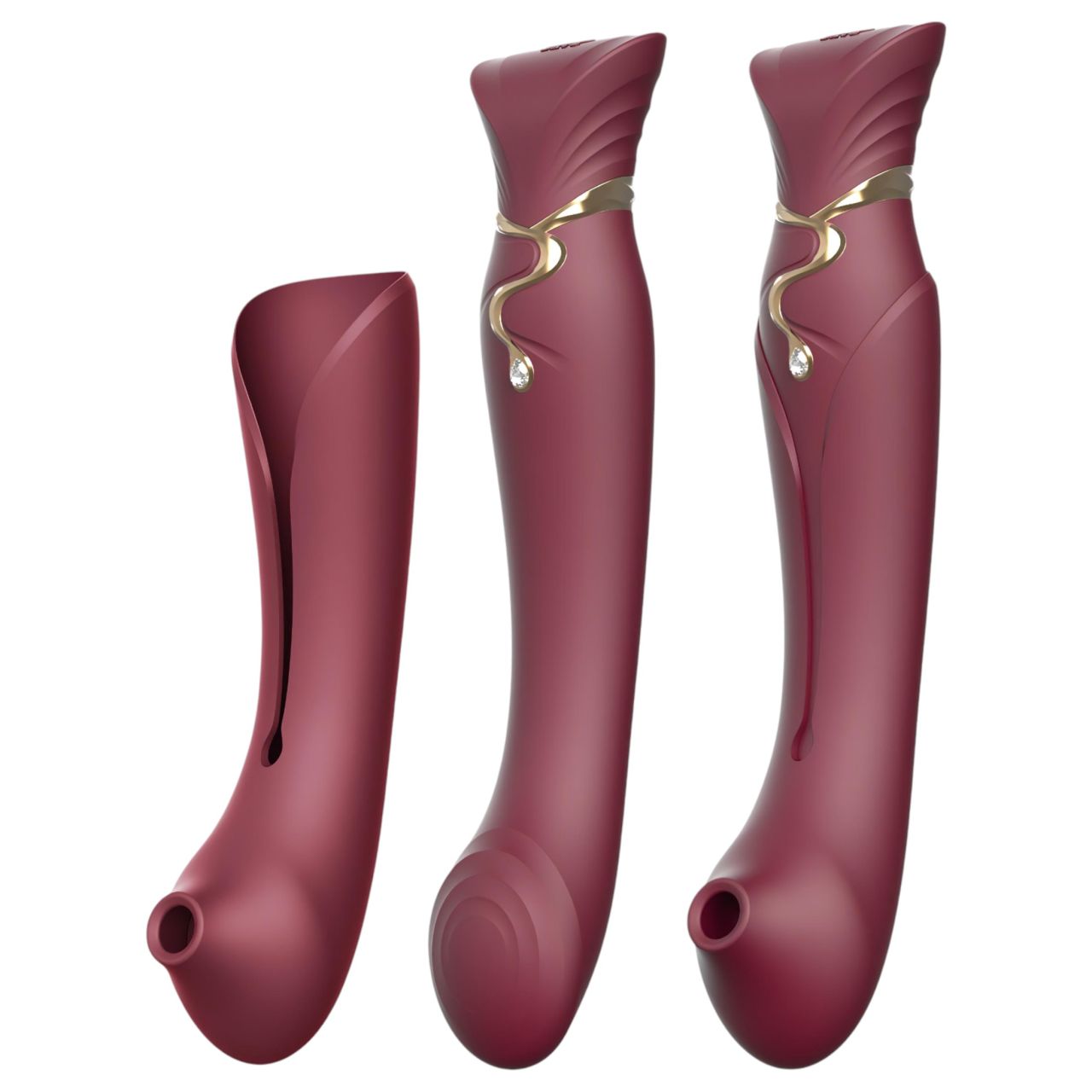 ZALO Queen - léghullámos G-pont- és csikló vibrátor (piros) ZALO Queen - léghullámos G-pont- és csikló vibrátor (piros)