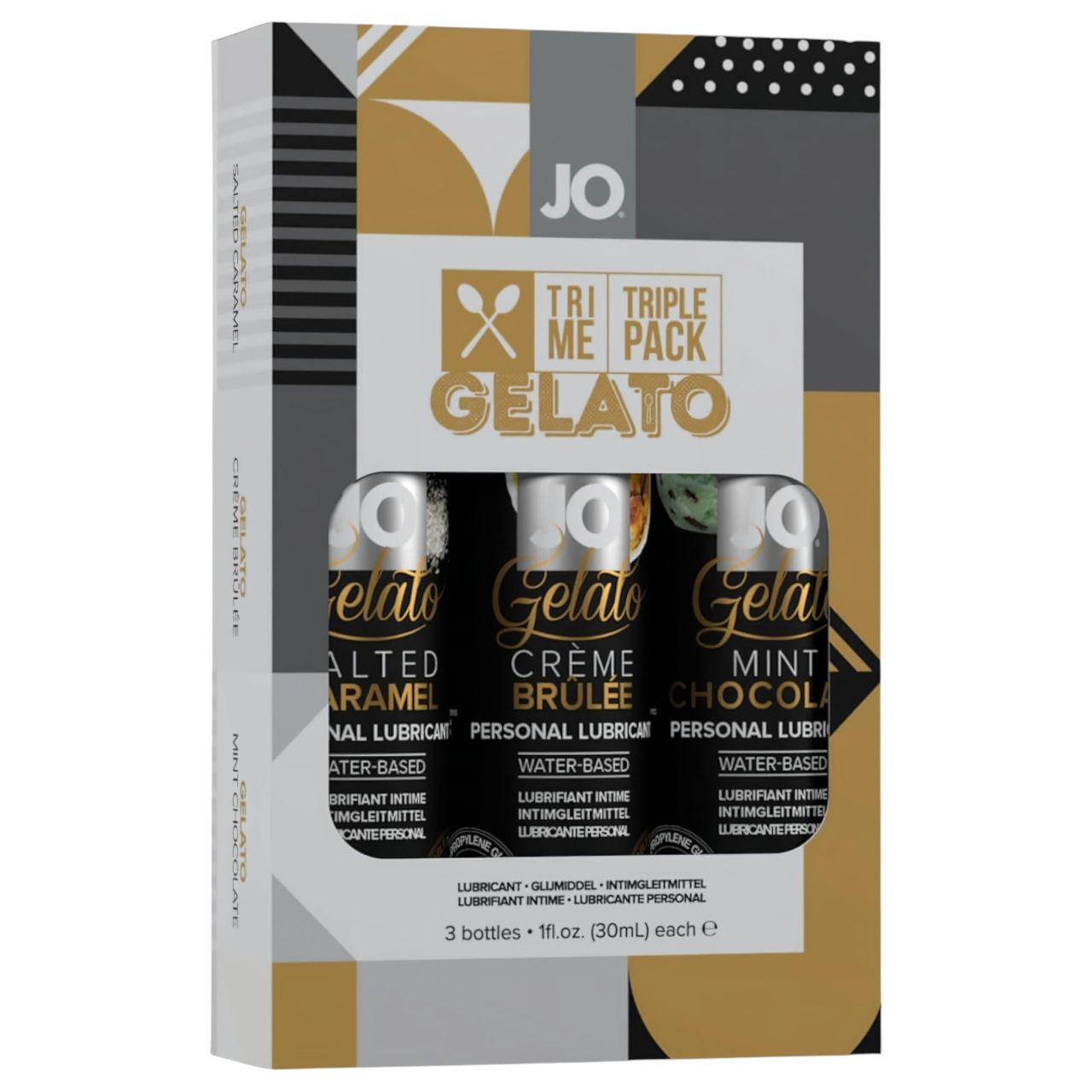 JO System Gelato - ízesített síkosító szett (3x30ml)