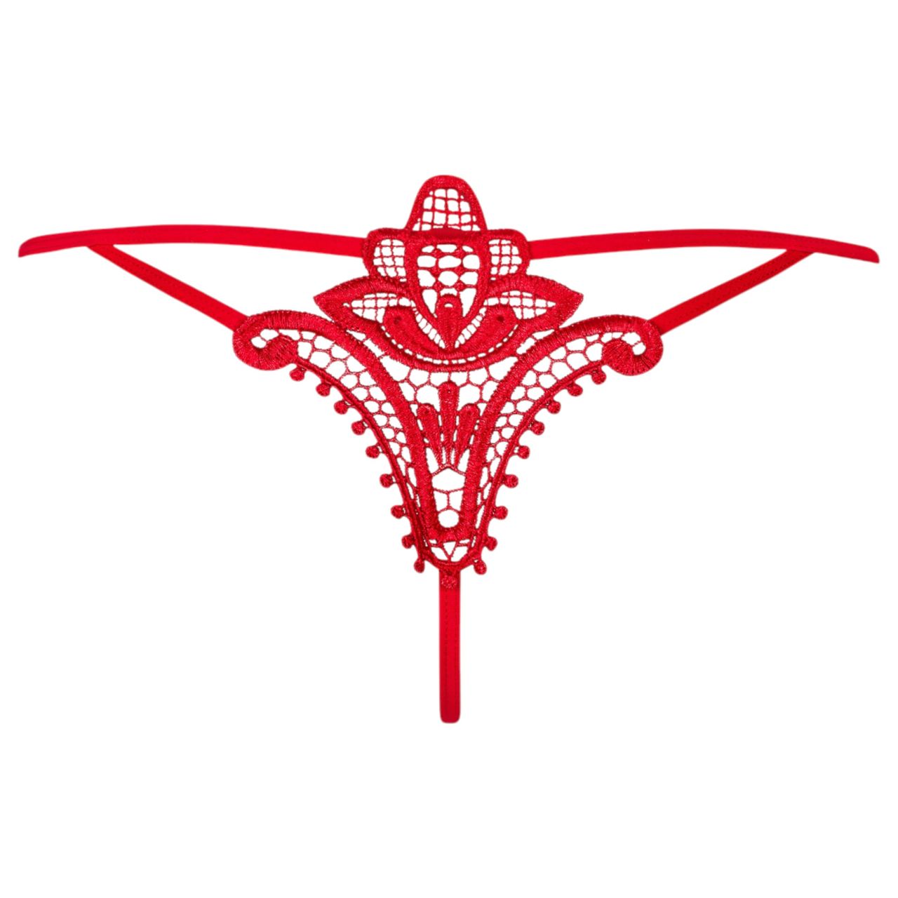 / Obsessive Luiza - tulipános tanga (piros) / Obsessive Luiza - tulipános tanga (piros)