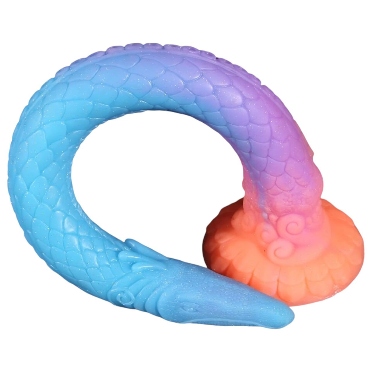 OgazR XXL Eel - foszforeszkáló anál dildó - 47 cm (pink)