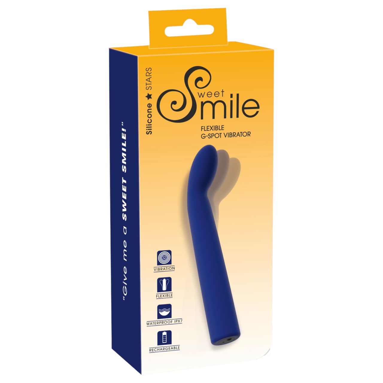 Smile - hajlított G-pont vibrátor (kék)