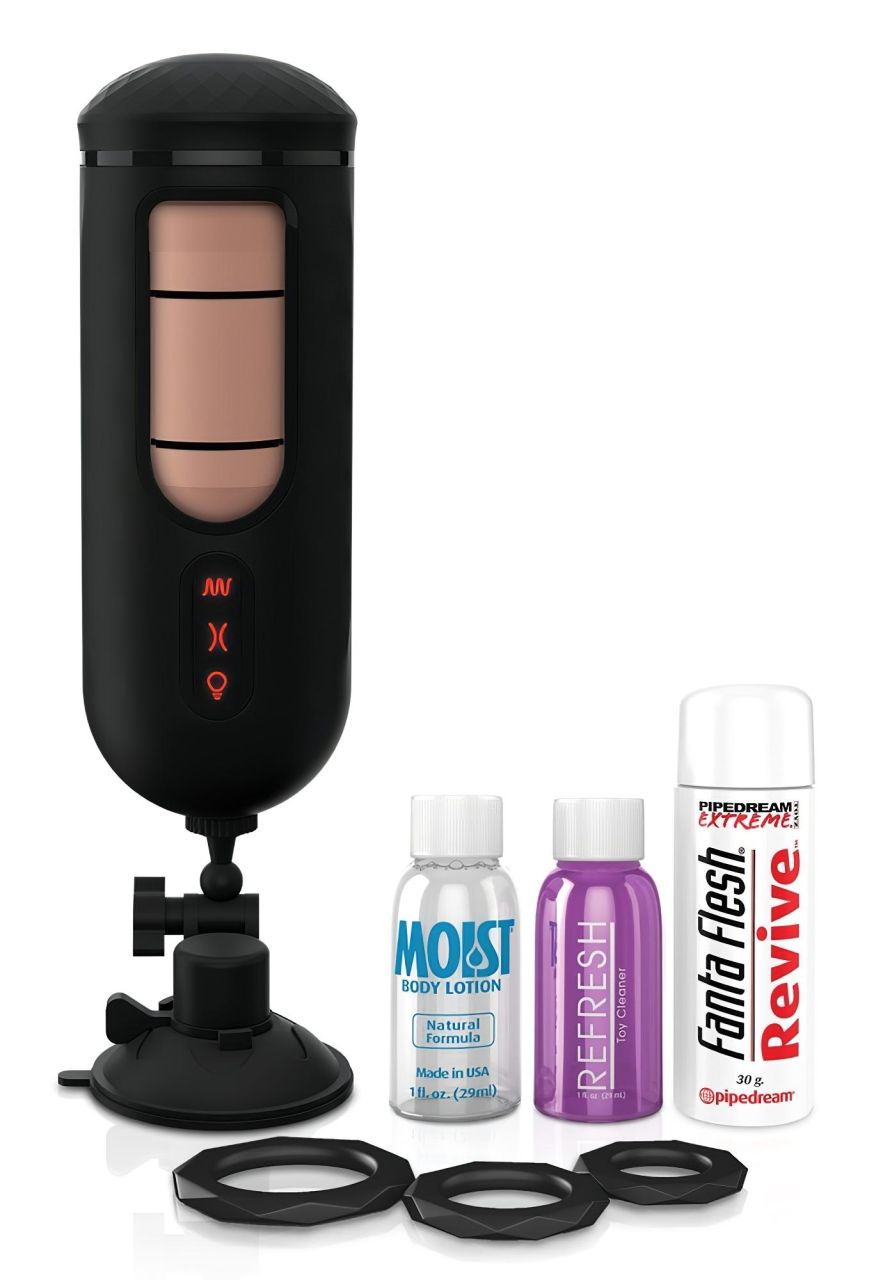 PDX Elite Mega Milker - vibráló, péniszfejő műpunci (fekete) PDX Elite Mega Milker - vibráló, péniszfejő műpunci (fekete)