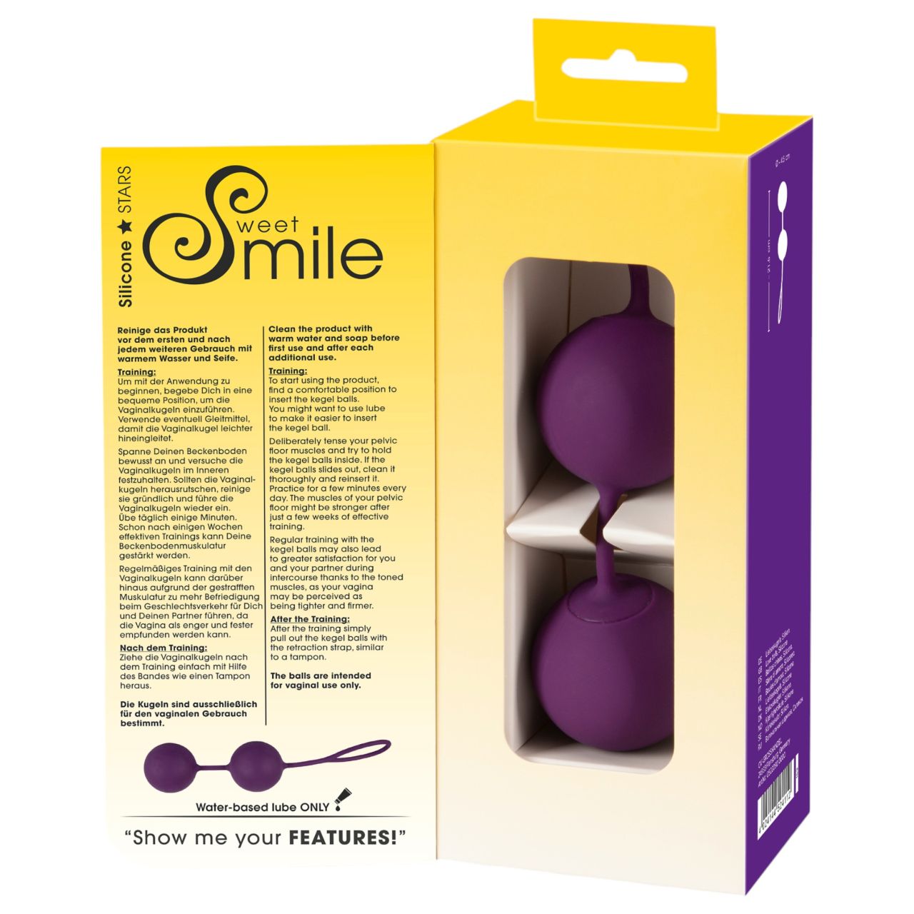 SMILE XXL Balls - óriás gésagolyó (lila) SMILE XXL Balls - óriás gésagolyó (lila)