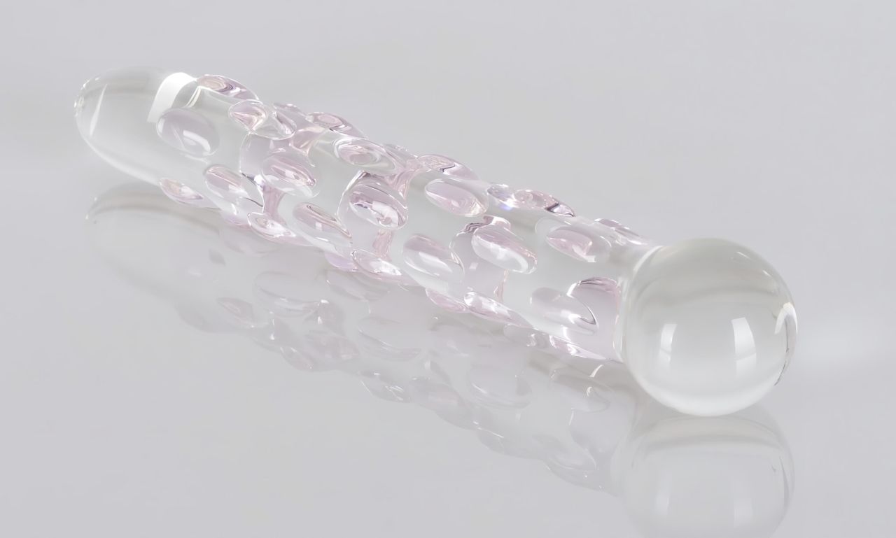 Icicles No. 7 - gyöngyös üveg dildó Icicles No. 7 - gyöngyös üveg dildó