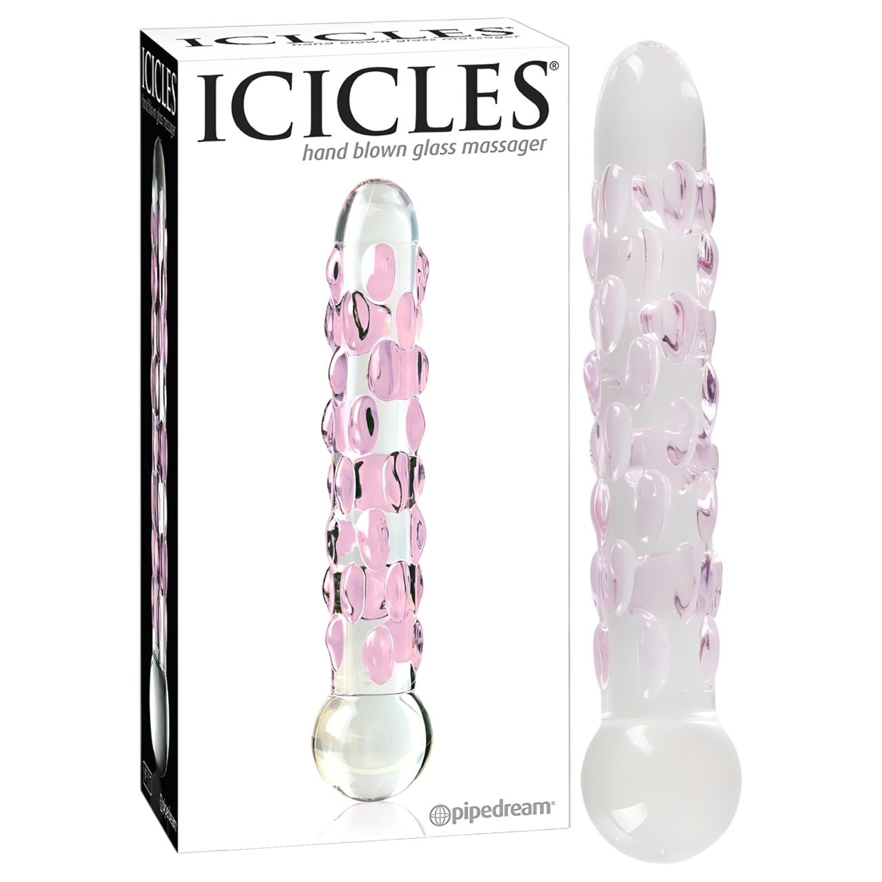 Icicles No. 7 - gyöngyös üveg dildó Icicles No. 7 - gyöngyös üveg dildó