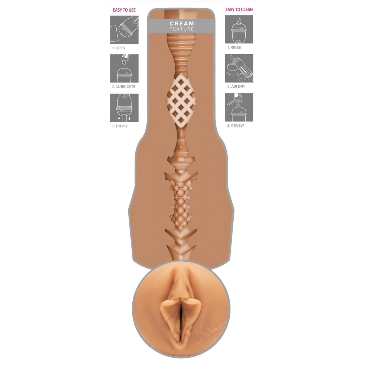 Fleshlight Autumn Falls Cream - élethű vagina maszturbátor (testszínű) Fleshlight Autumn Falls Cream - élethű vagina maszturbátor (testszínű)