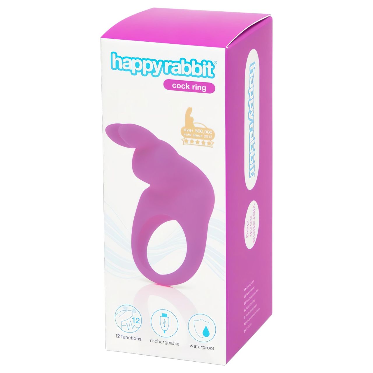 Happyrabbit Cock - akkus vibrációs péniszgyűrű (lila) Happyrabbit Cock - akkus vibrációs péniszgyűrű (lila)