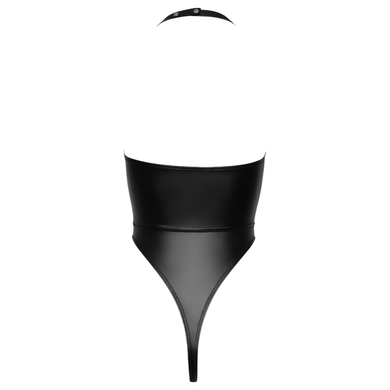 Cottelli Party - fényes, nyakpántos body (fekete)