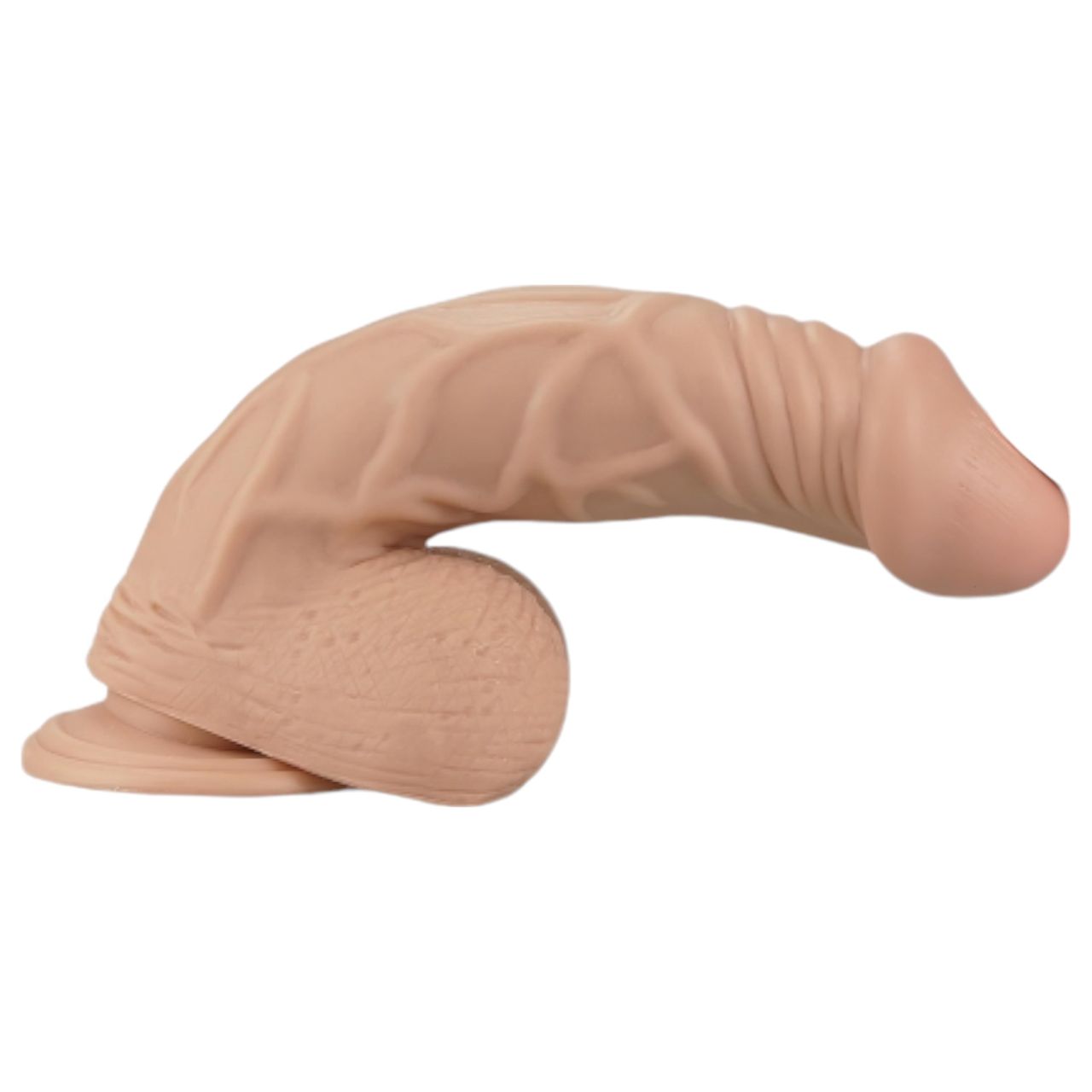 Lovetoy Real Extreme - tapadókorongos dildó - 23cm (natúr)
