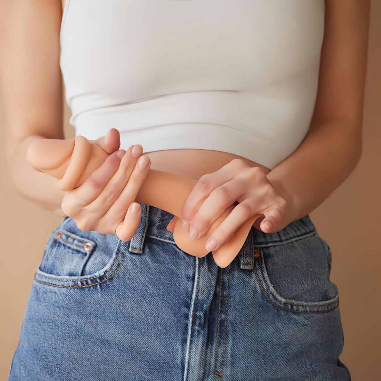 Strap-on-me M - kétrétegű, tapadókorongos dildó (natúr) Strap-on-me M - kétrétegű, tapadókorongos dildó (natúr)