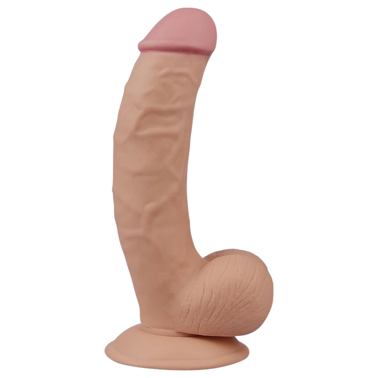 Lovetoy Ultra Soft - rugalmas, élethű dildó - 21,5cm (natúr)
