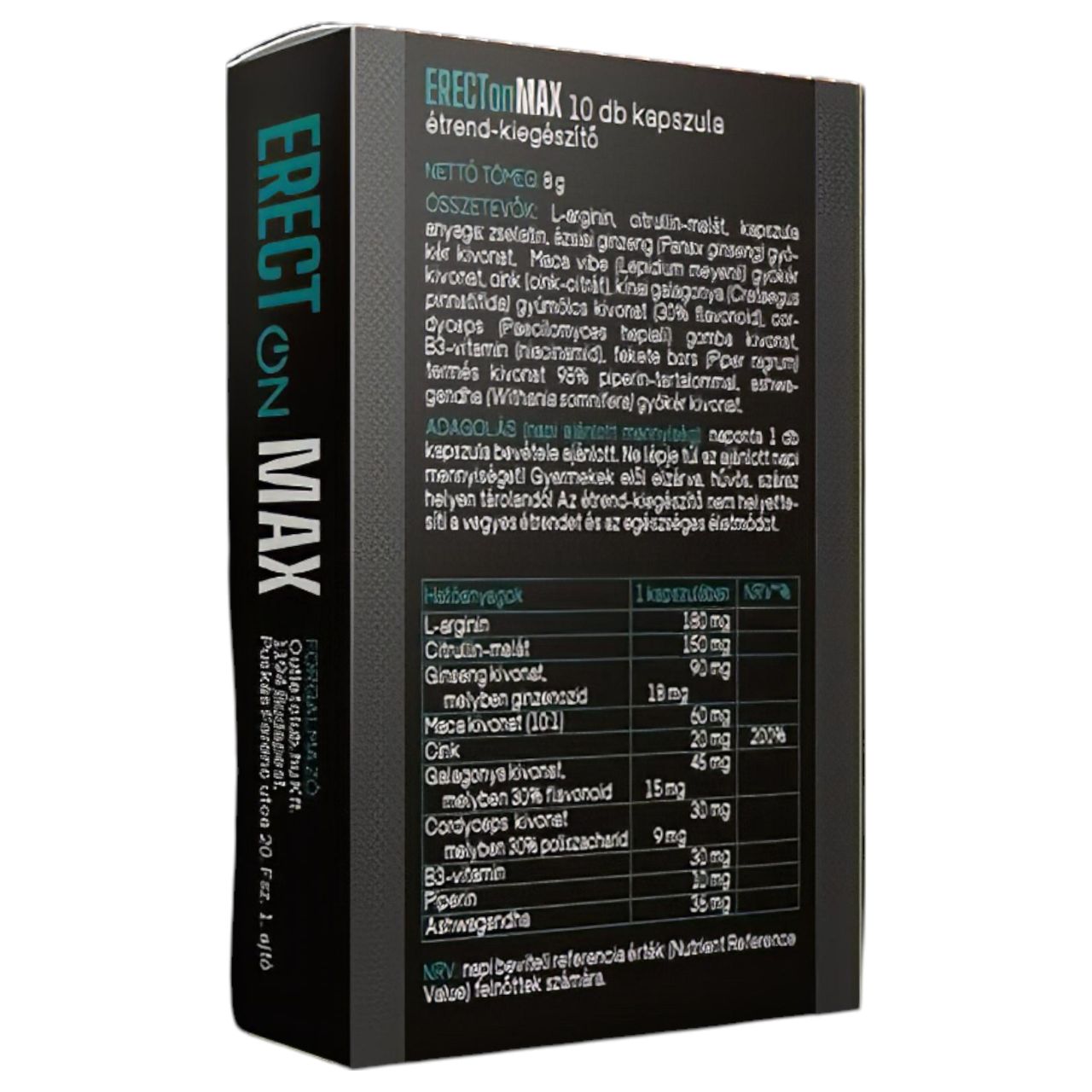 ErectOn Max - étrend kiegészítő kapszula férfiaknak (10db)