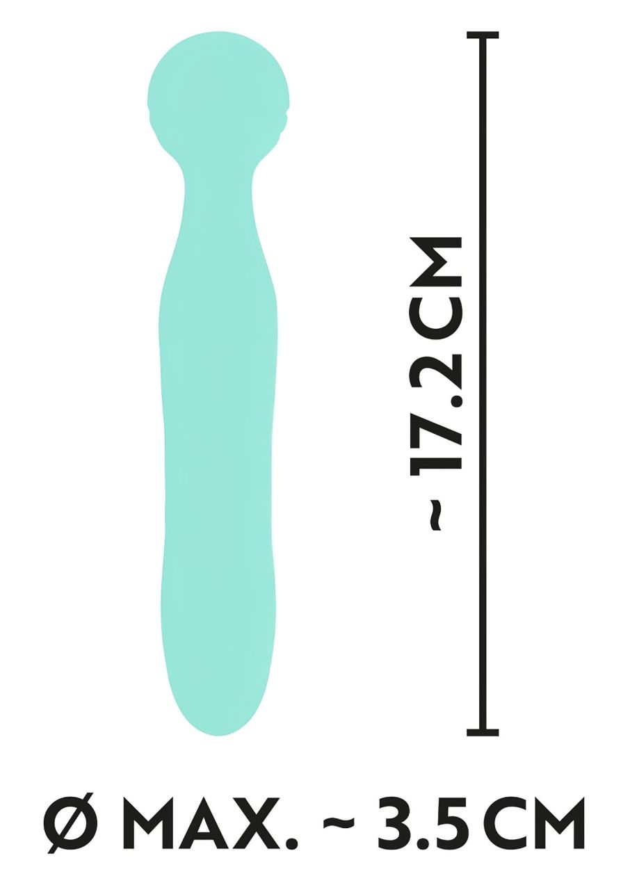 / Cuties Mini Wand - akkus, vízálló, masszírozó vibrátor (zöld)