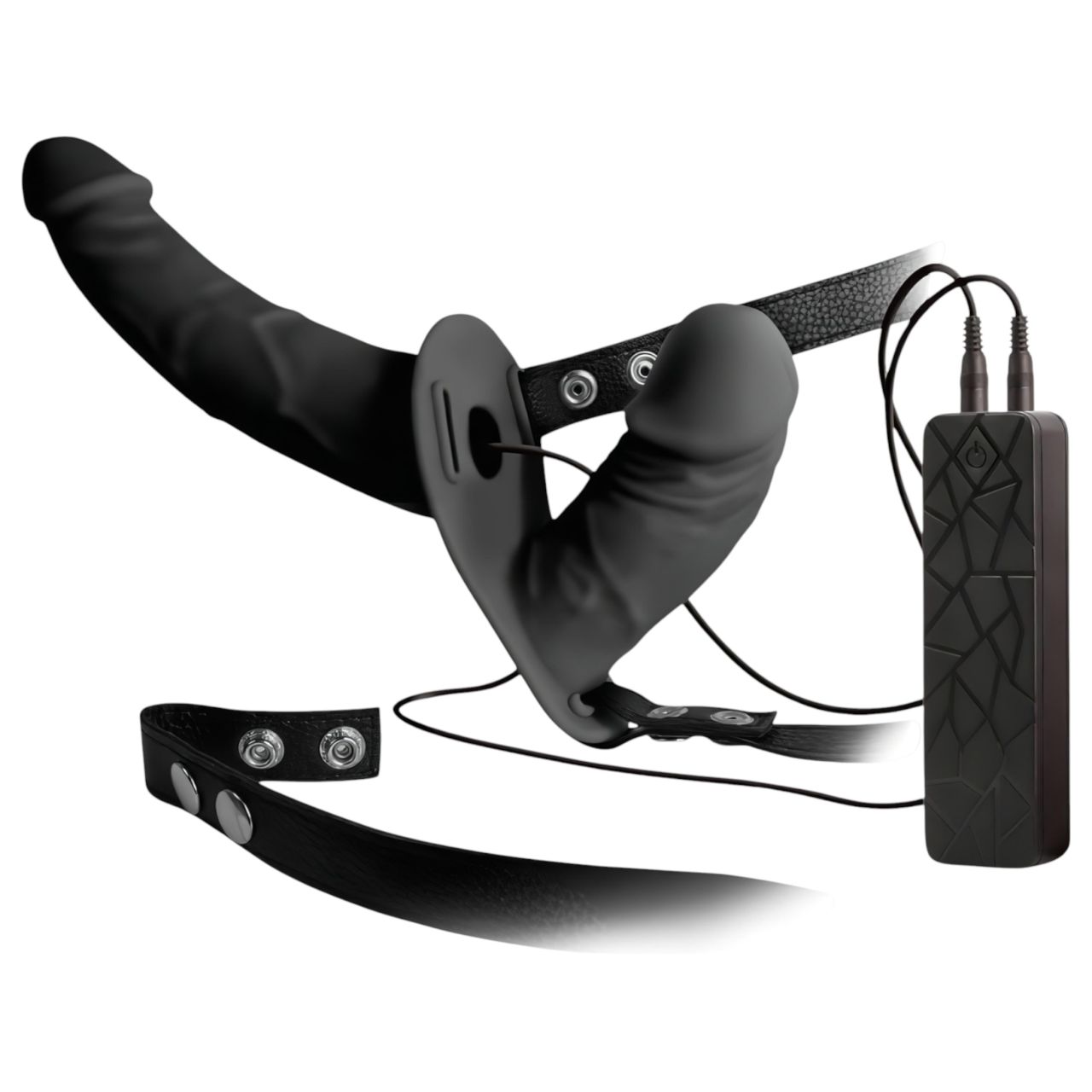 Double Thruster - felcsatolható dupla vibrátor (fekete) Double Thruster - felcsatolható dupla vibrátor (fekete)