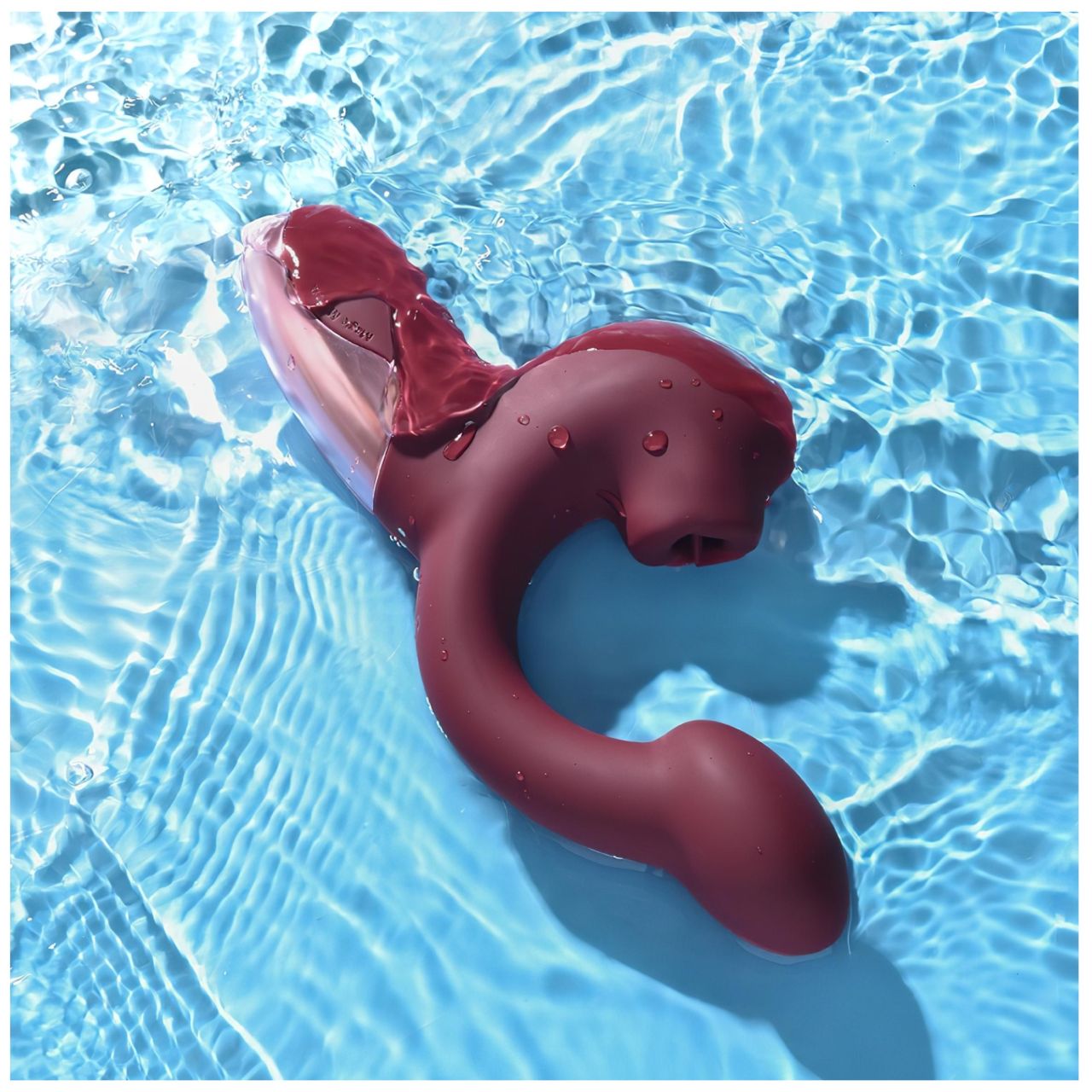 Magic Motion Magic Ponder - 2in1 csiklókaros vibrátor (bordó)