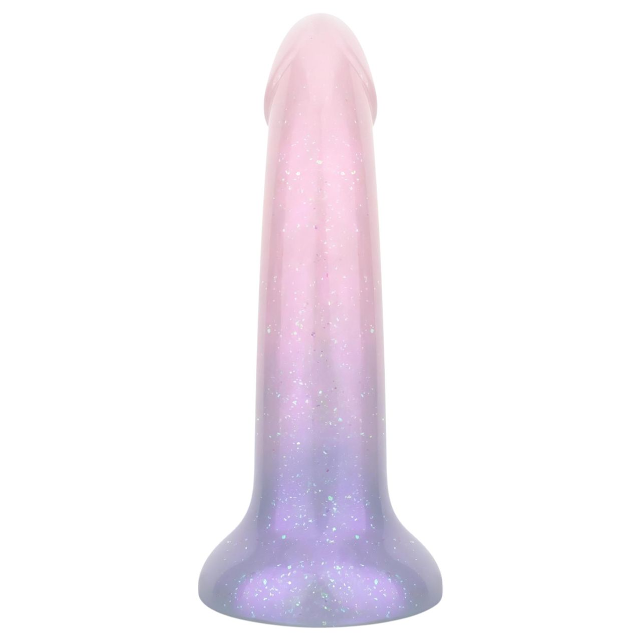 EasyToys Mermaid - csillámos dildó - 19cm (pink)