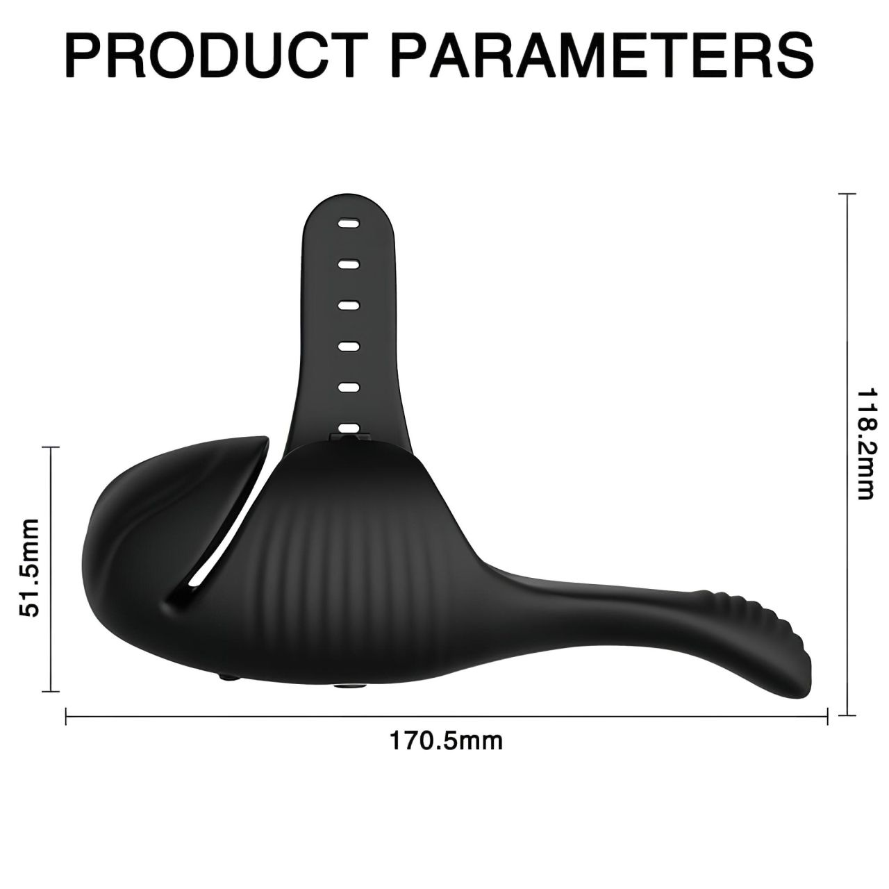 Leopard - akkus makkvibrátor (fekete) Leopard - akkus makkvibrátor (fekete)