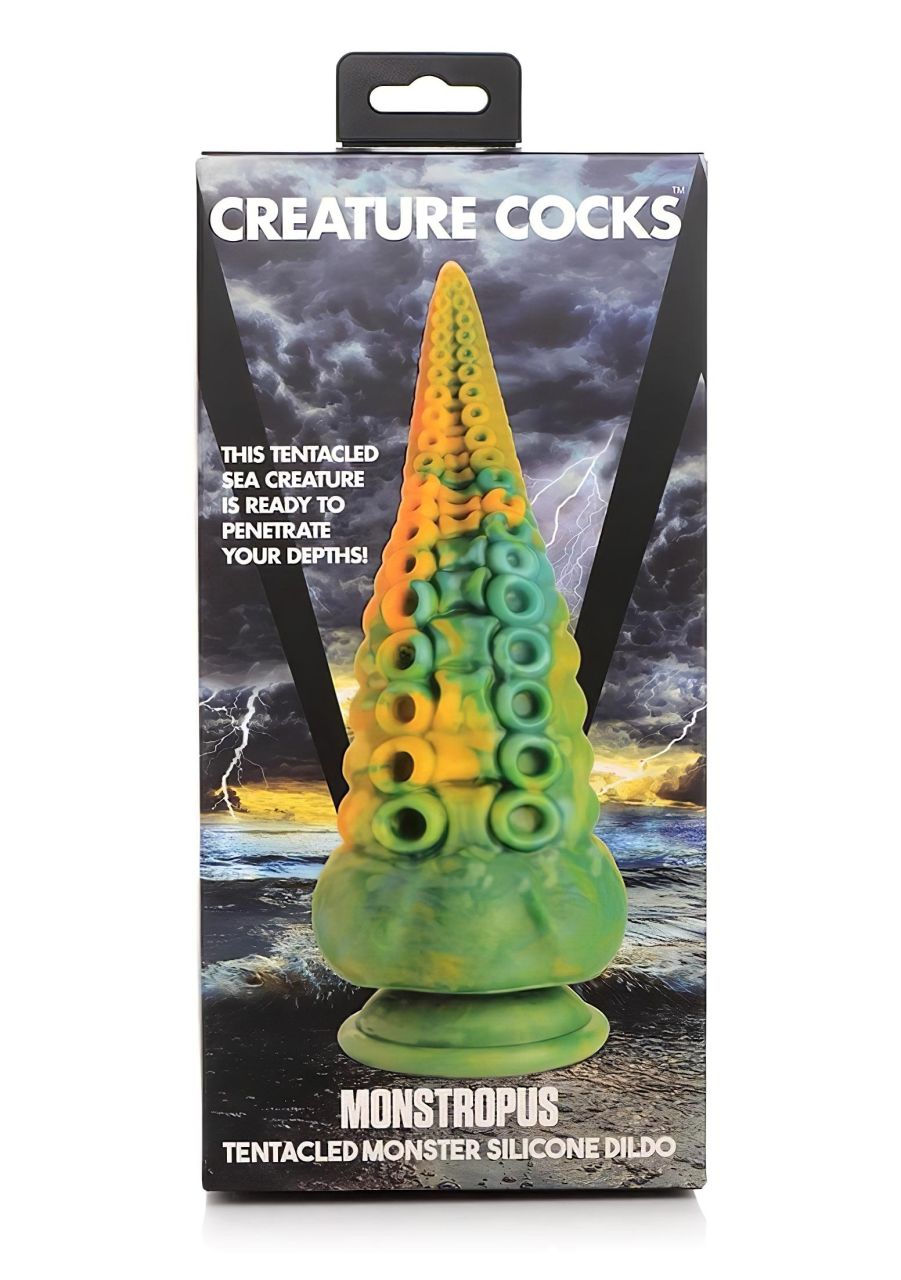 Creature Cocks Monstropus - dildó - 22cm (sárga)