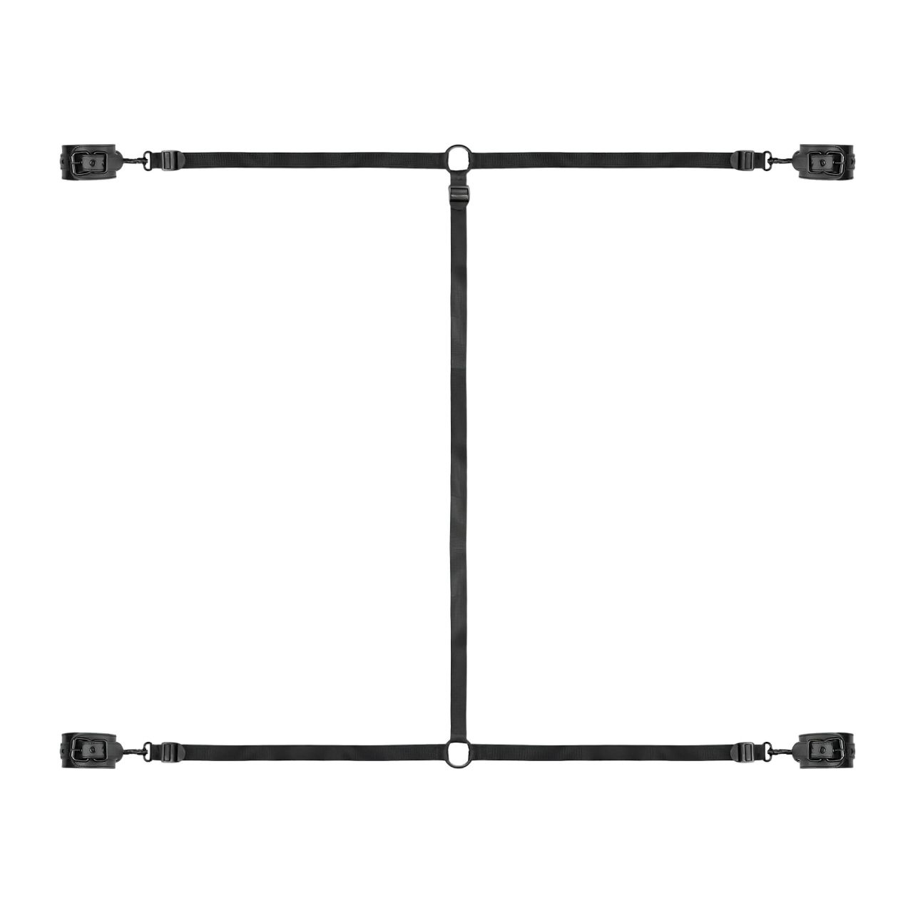 Bedroom Fantasies - ágyhoz kötöző szett (fekete)