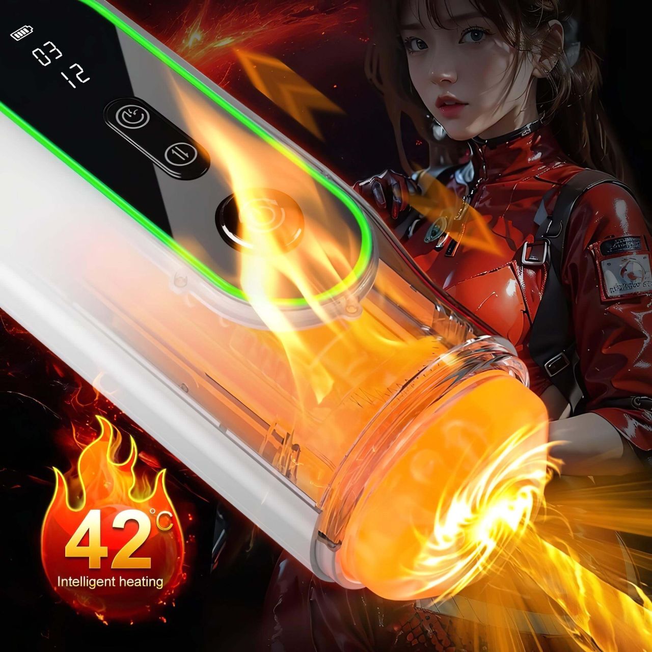 Leopard - vibráló fel-le mozgó maszturbátor (fekete) Leopard - vibráló fel-le mozgó maszturbátor (fekete)