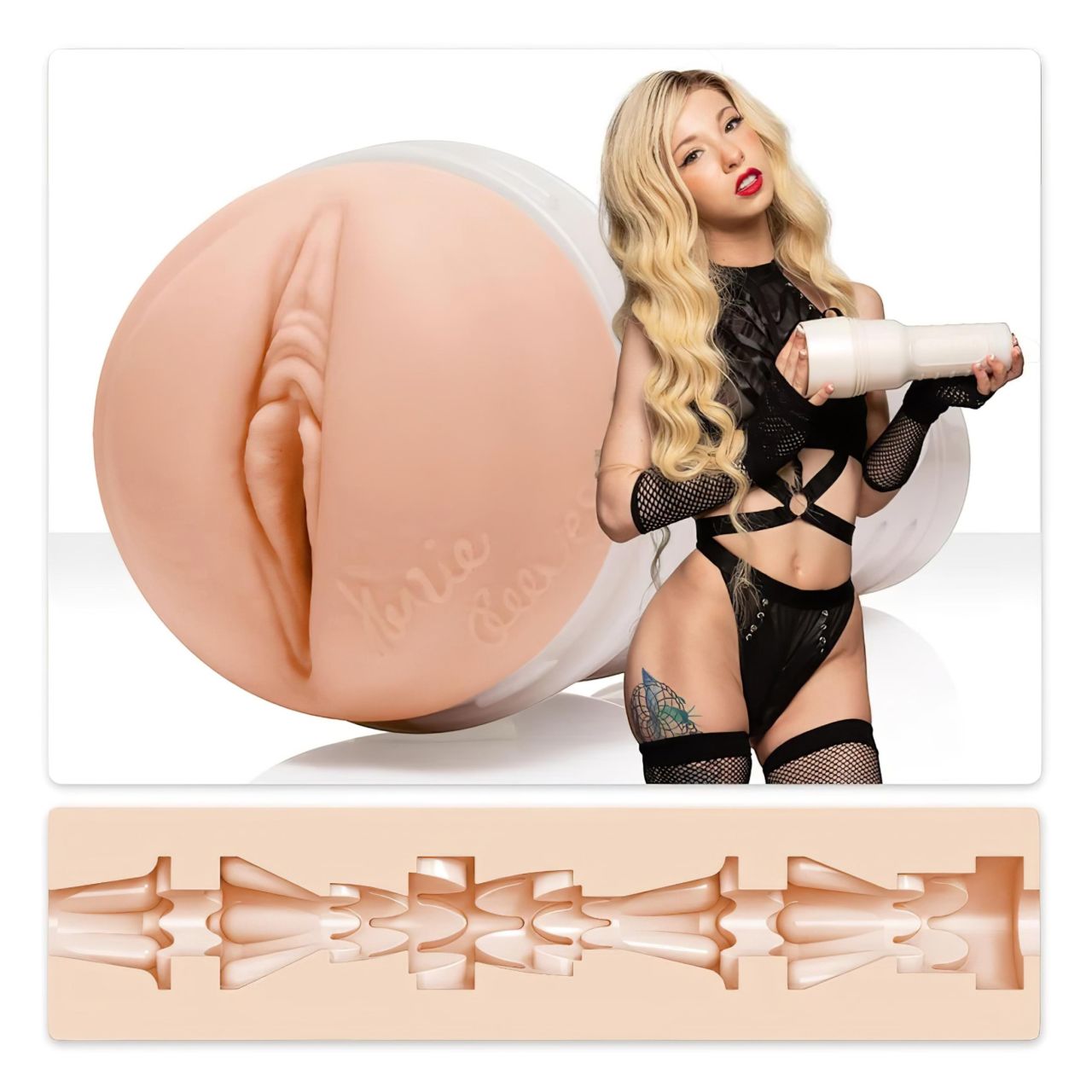 Fleshlight Kenzie Reeves Creampuff - élethű műpunci (natúr) Fleshlight Kenzie Reeves Creampuff - élethű műpunci (natúr)