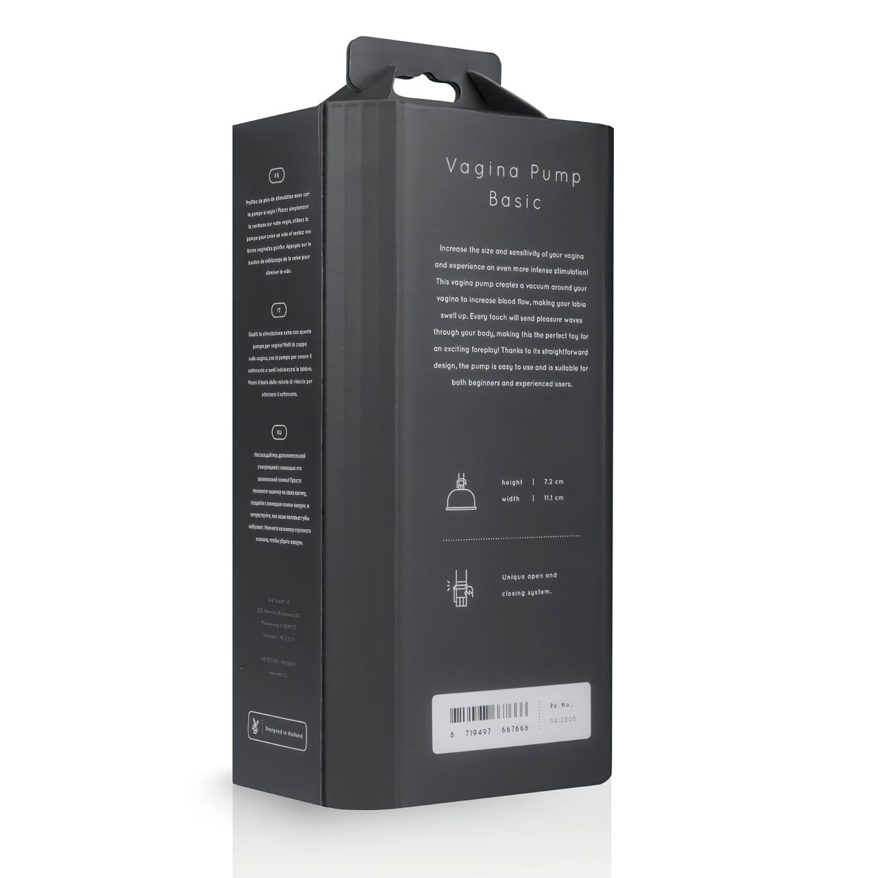 Saiz Basic - puncipumpa (átlátszó-fekete) Saiz Basic - puncipumpa (átlátszó-fekete)