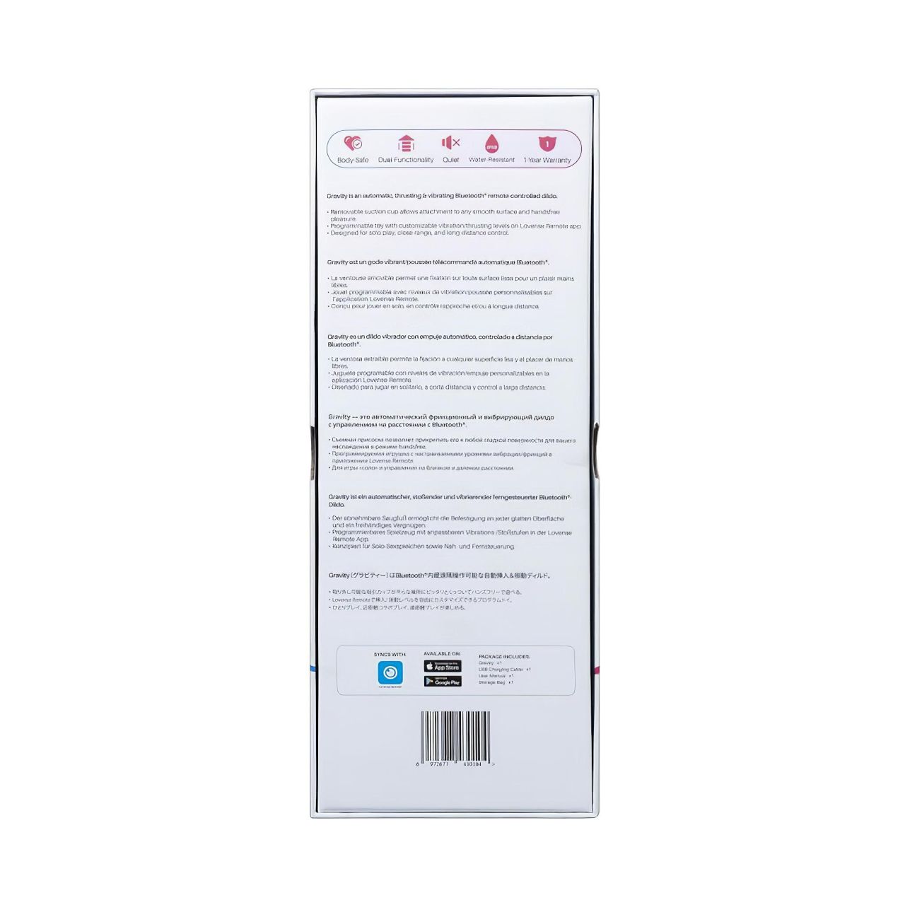 LOVENSE Gravity - akkus, lökő vibrátor (piros)