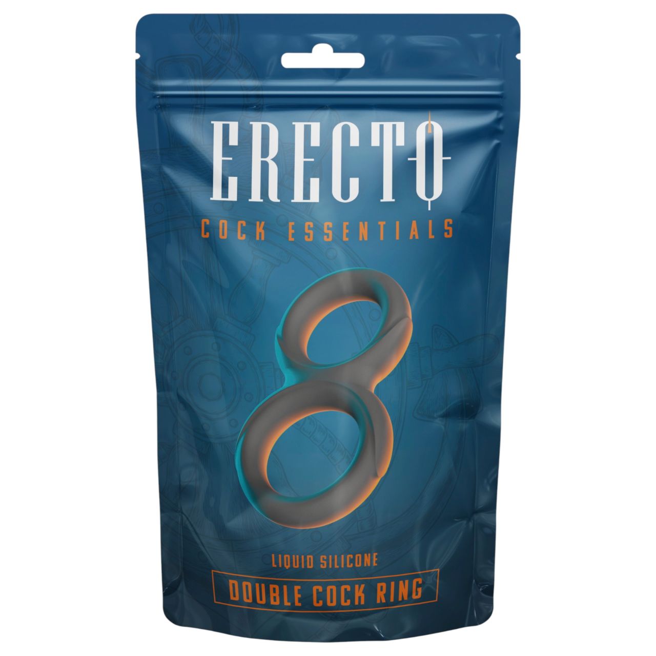 Erecto - dupla péniszgyűrű (fekete) Erecto - dupla péniszgyűrű (fekete)