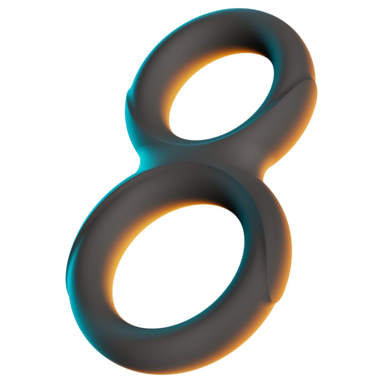 Erecto - dupla péniszgyűrű (fekete) Erecto - dupla péniszgyűrű (fekete)