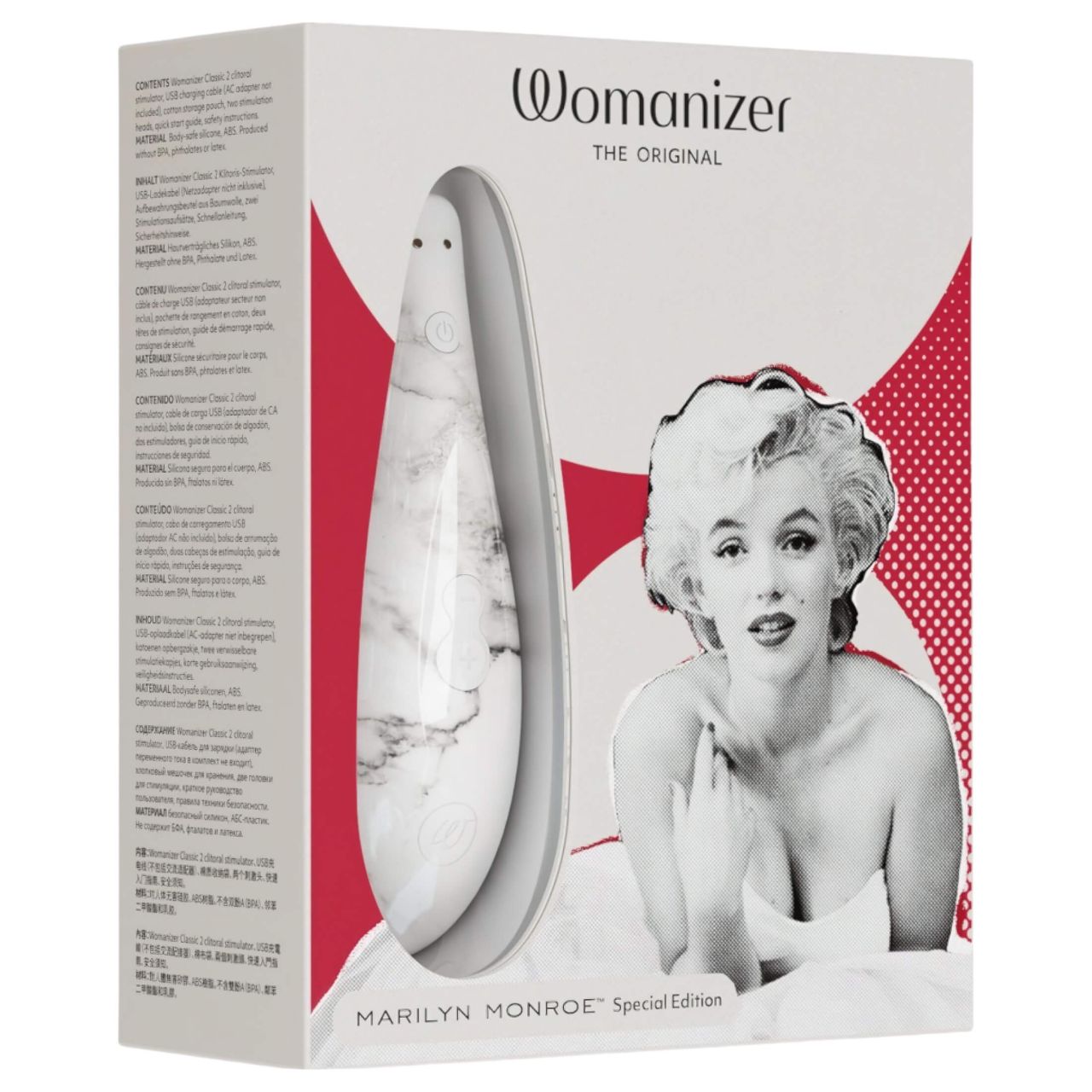 / Womanizer Marilyn Monroe - léghullámos csiklóizgató (fehér) / Womanizer Marilyn Monroe - léghullámos csiklóizgató (fehér)