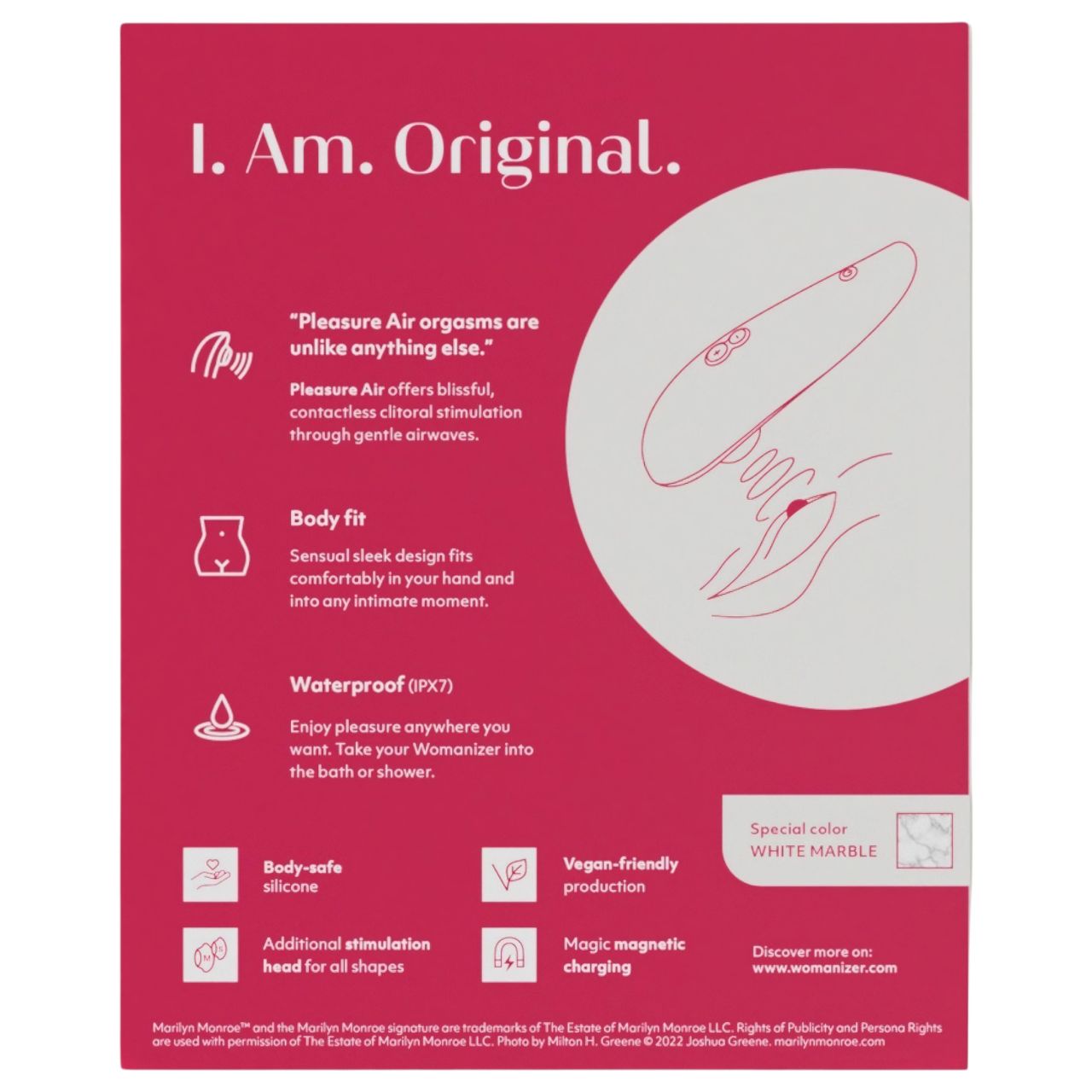 / Womanizer Marilyn Monroe - léghullámos csiklóizgató (fehér) / Womanizer Marilyn Monroe - léghullámos csiklóizgató (fehér)
