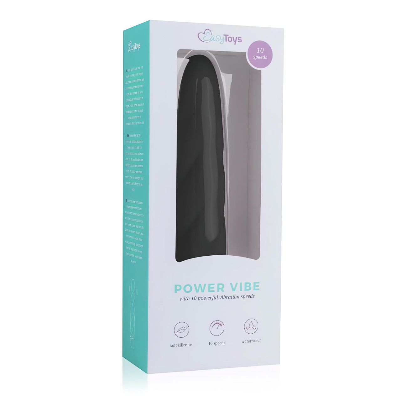 Easytoys Power Vibe - csavart szilikon rúd vibrátor (fekete) Easytoys Power Vibe - csavart szilikon rúd vibrátor (fekete)