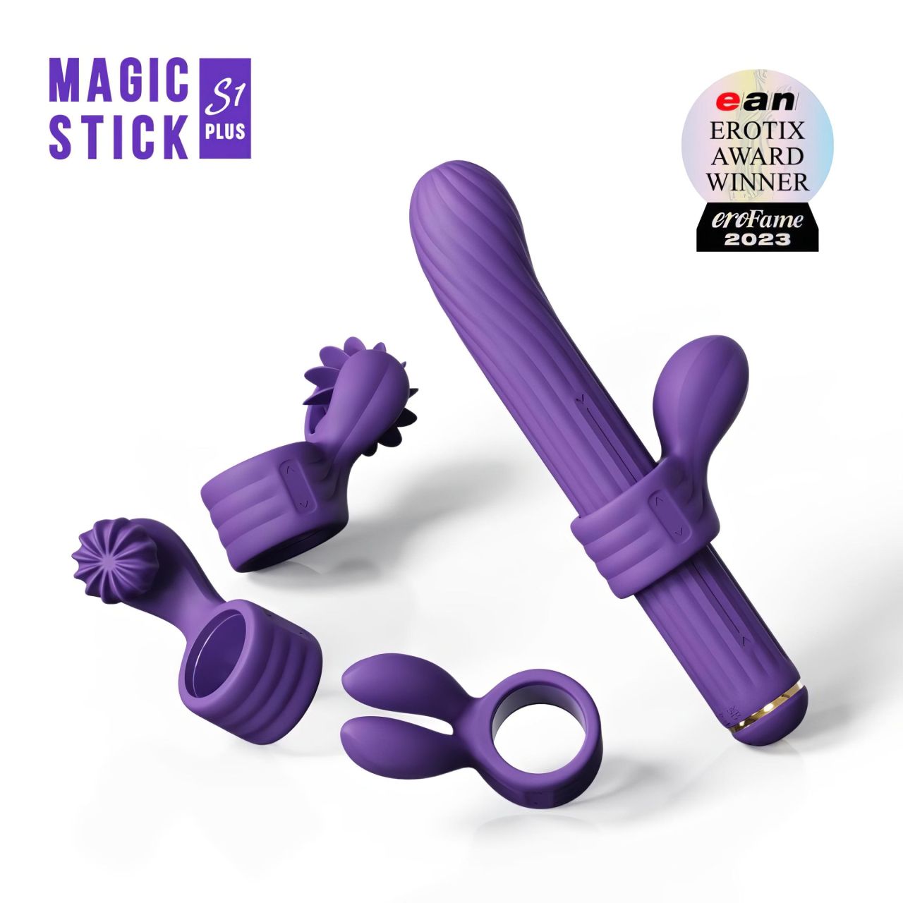 Magic Stick S1 - több funkciós vibrátor (lila) Magic Stick S1 - több funkciós vibrátor (lila)