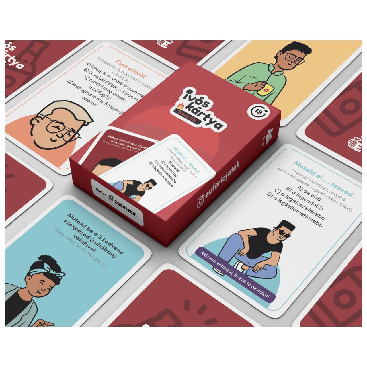 Eufória - Tüzes 18+ ivós kártyajáték Eufória - Tüzes 18+ ivós kártyajáték