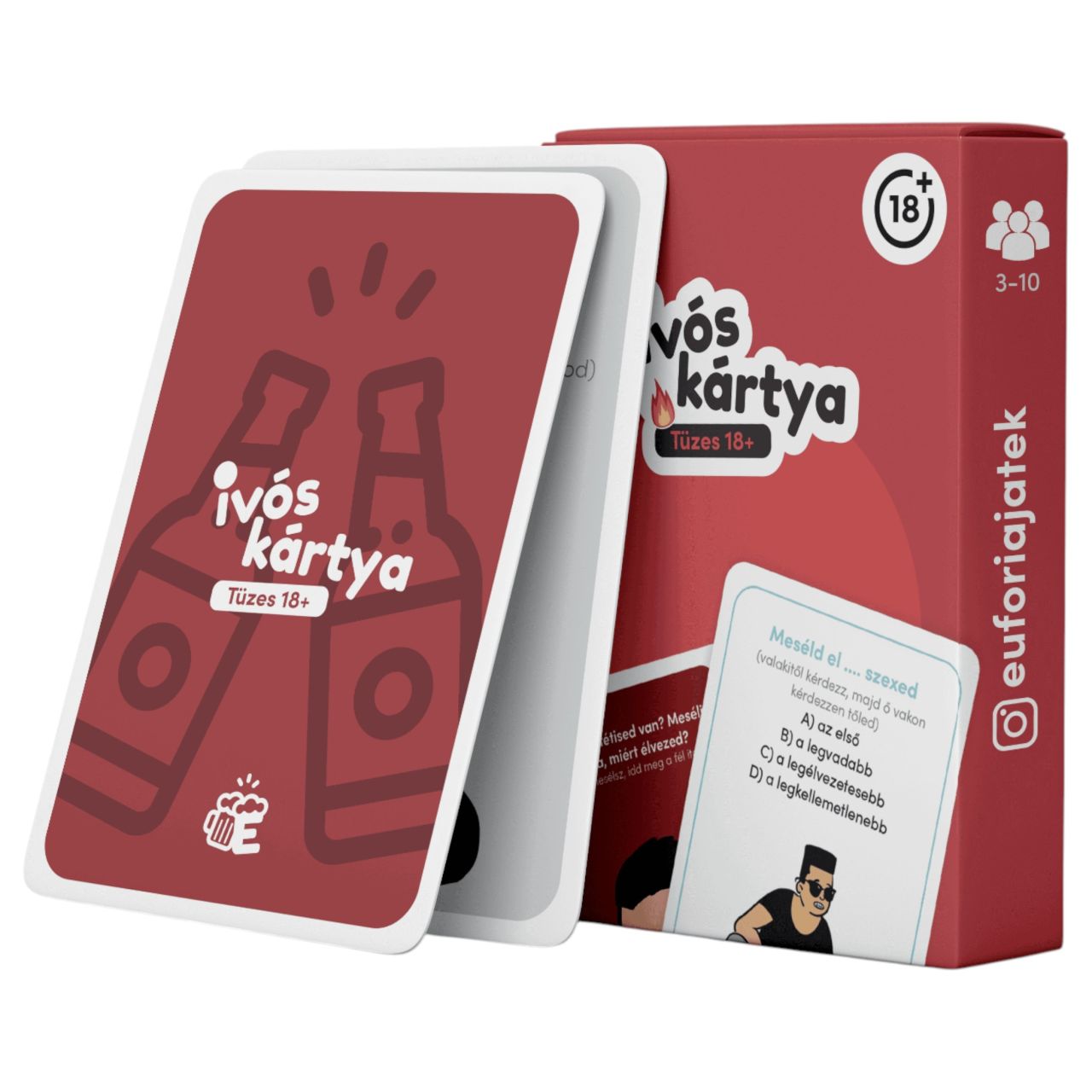 Eufória - Tüzes 18+ ivós kártyajáték Eufória - Tüzes 18+ ivós kártyajáték