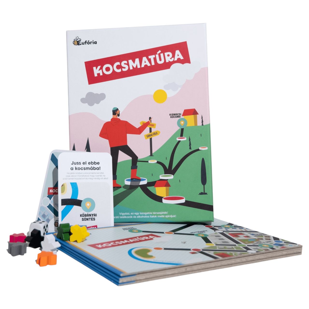 Eufória - Kocsmatúra iszogatós társasjáték Eufória - Kocsmatúra iszogatós társasjáték