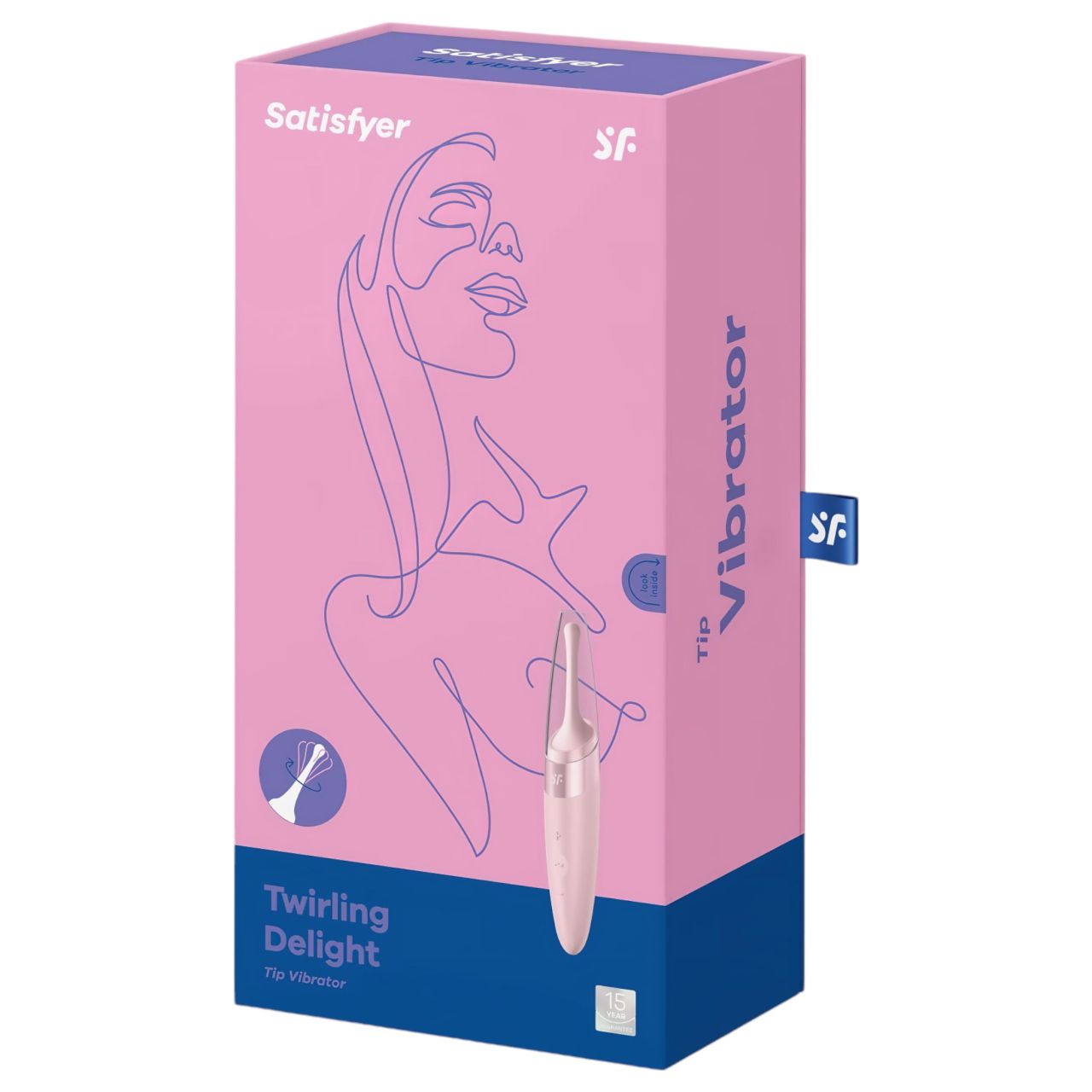 Satisfyer Twirling Delight - vízálló csikló vibrátor (pink)