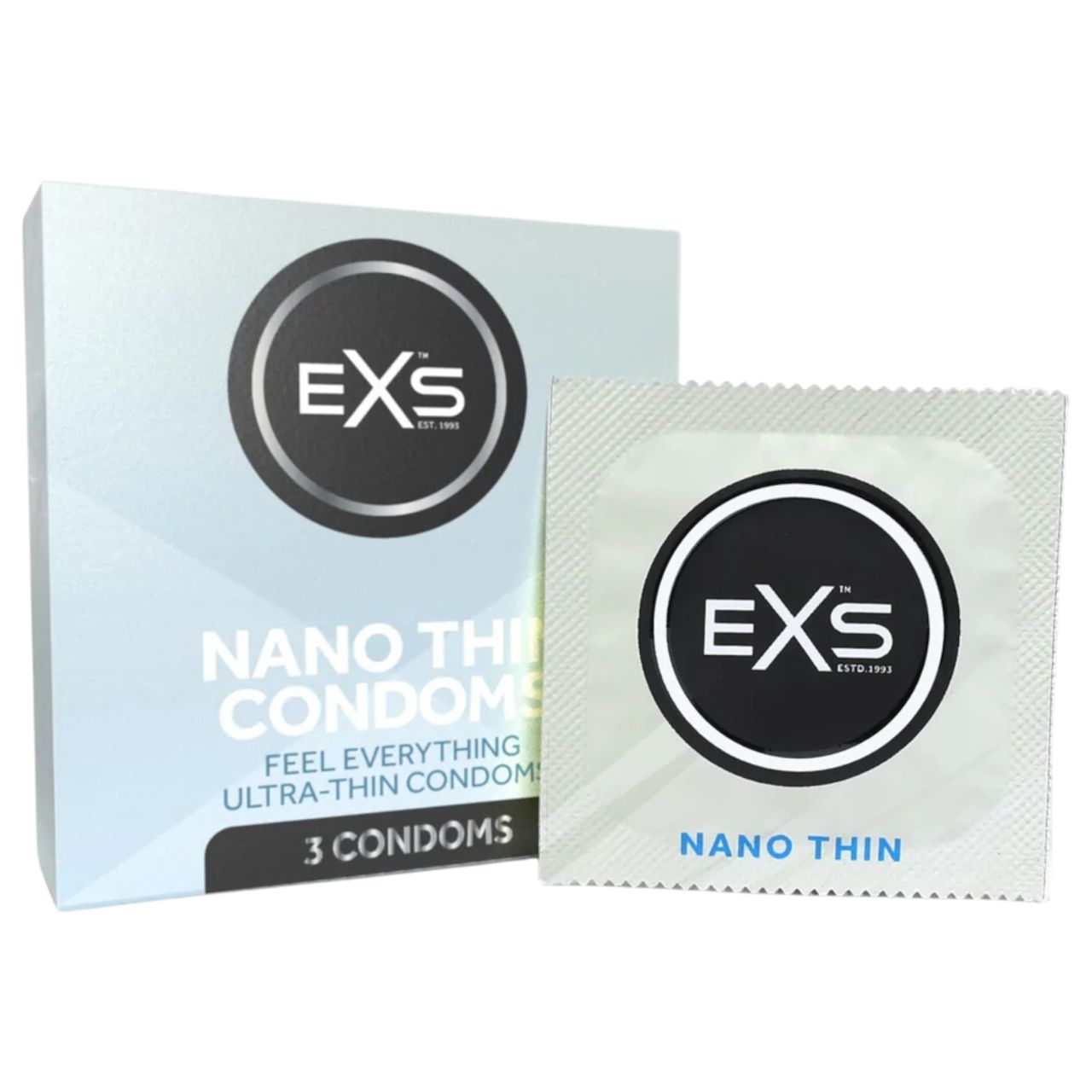 EXS Nano Thin - ultra vékony óvszer (3db)