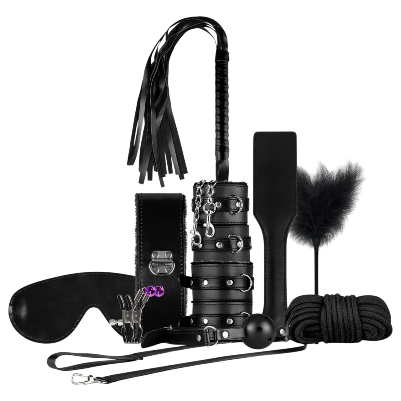 Secret Pleasure Chest - haladó BDSM készlet - 14 részes (fekete) Secret Pleasure Chest - haladó BDSM készlet - 14 részes (fekete)