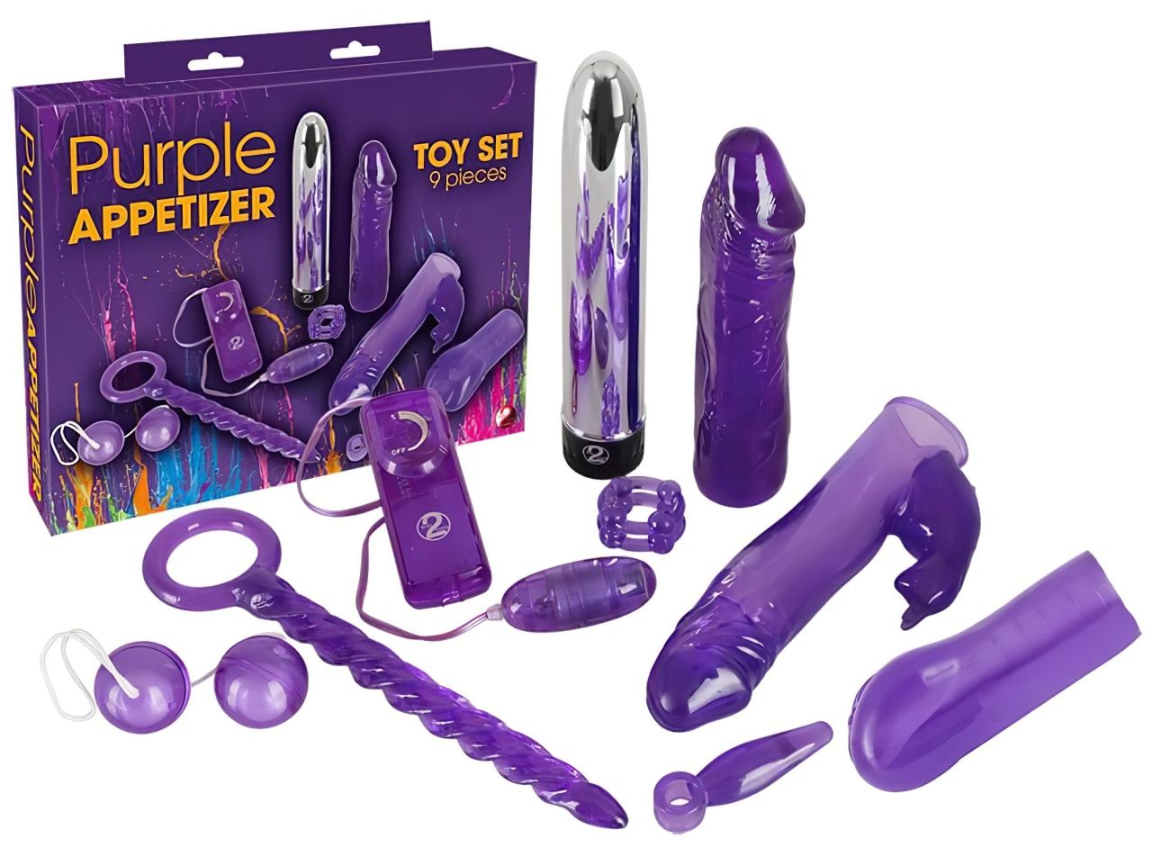 You2Toys - Purple Appetizer - vibrátoros készlet (9 részes) You2Toys - Purple Appetizer - vibrátoros készlet (9 részes)