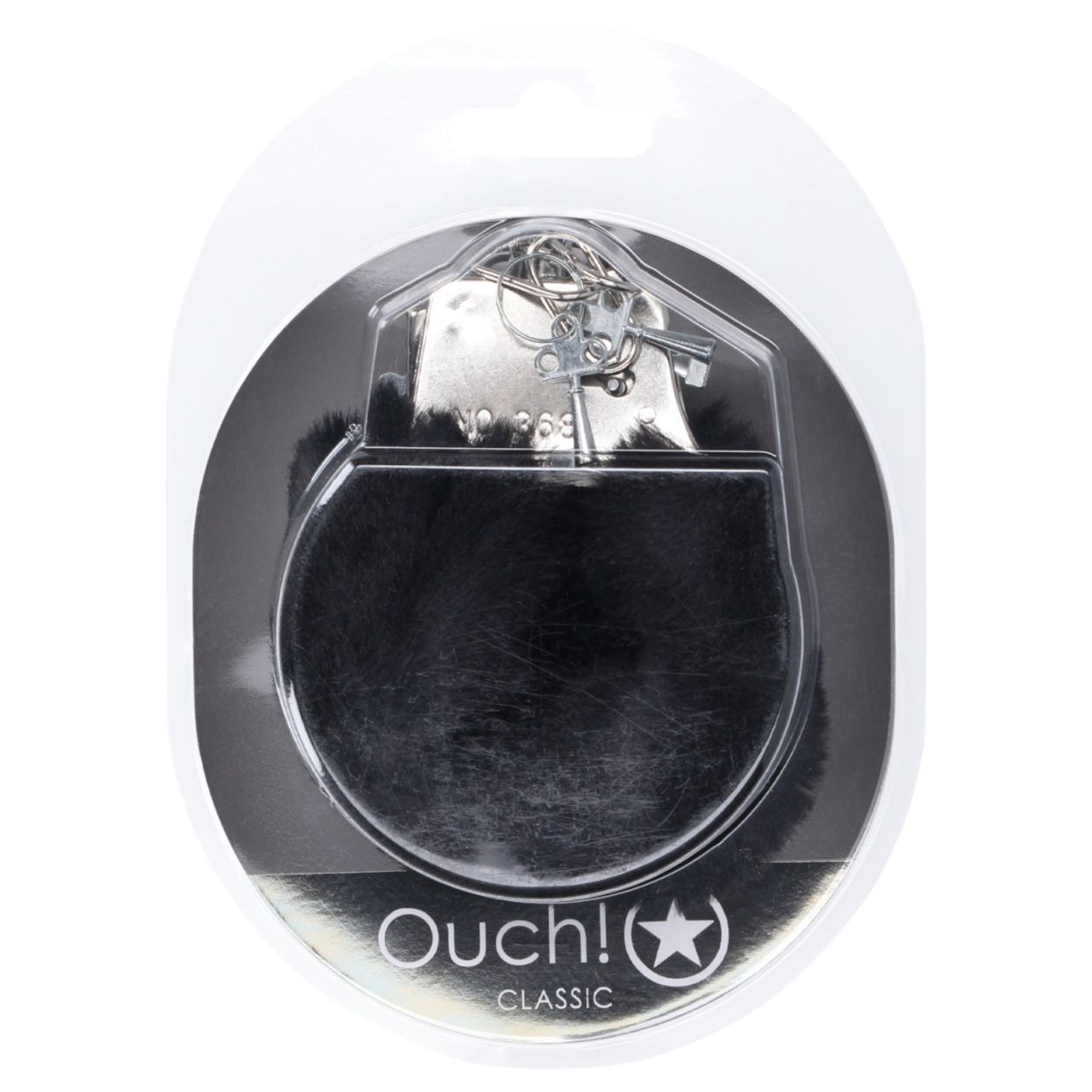 Ouch! - plüss bilincs (fekete)