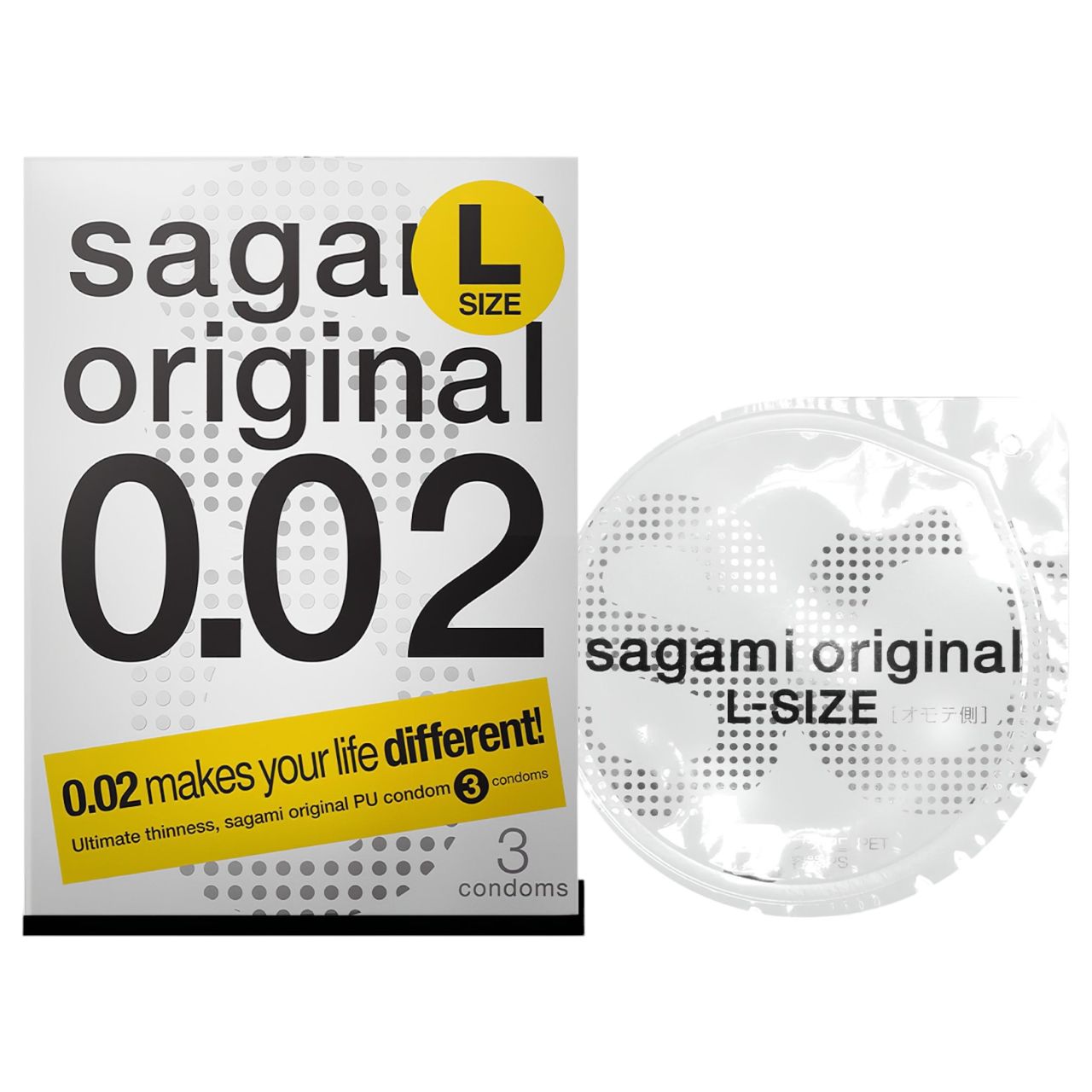 Sagami Original 0,02 L - óvszer - 58mm (3db) Sagami Original 0,02 L - óvszer - 58mm (3db)