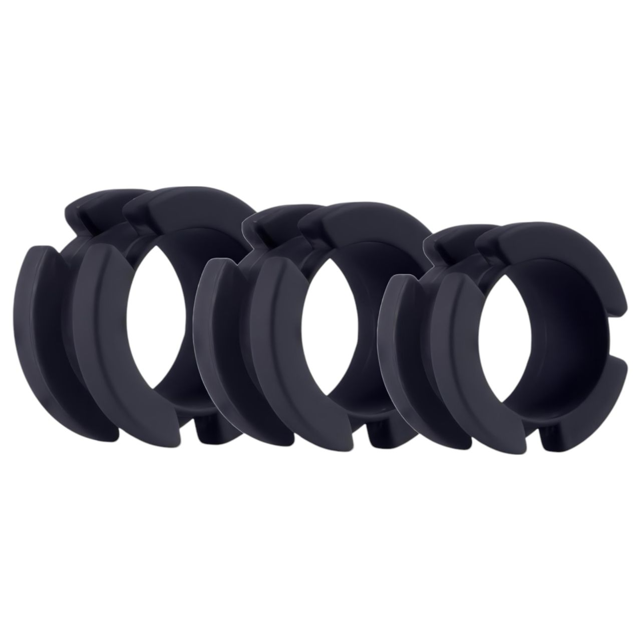 LOCK A WILLY - szilikon pénisz ketrec lakattal (fekete)