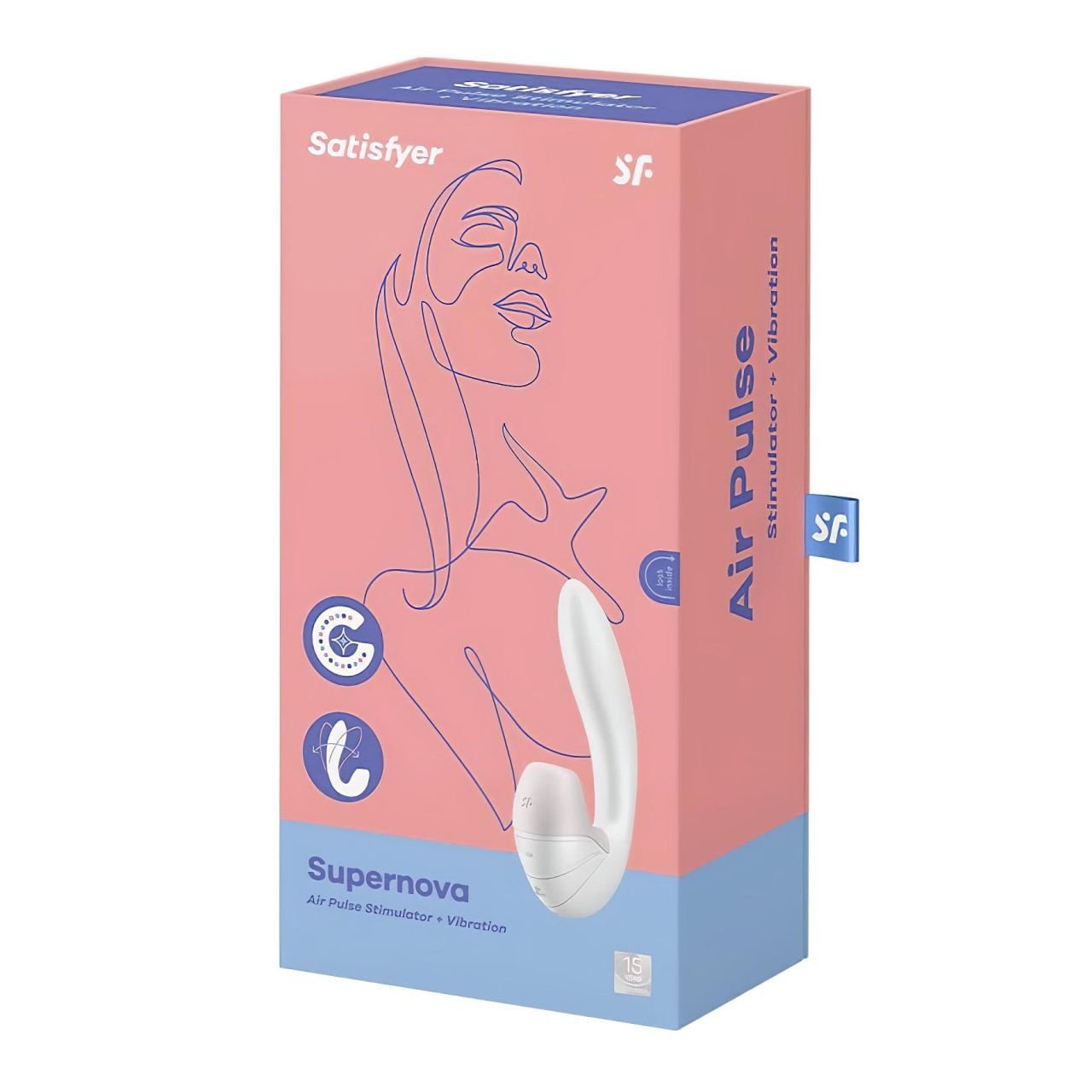 Satisfyer Supernova - akkus, léghullámos 2in1 vibrátor (fehér) Satisfyer Supernova - akkus, léghullámos 2in1 vibrátor (fehér)
