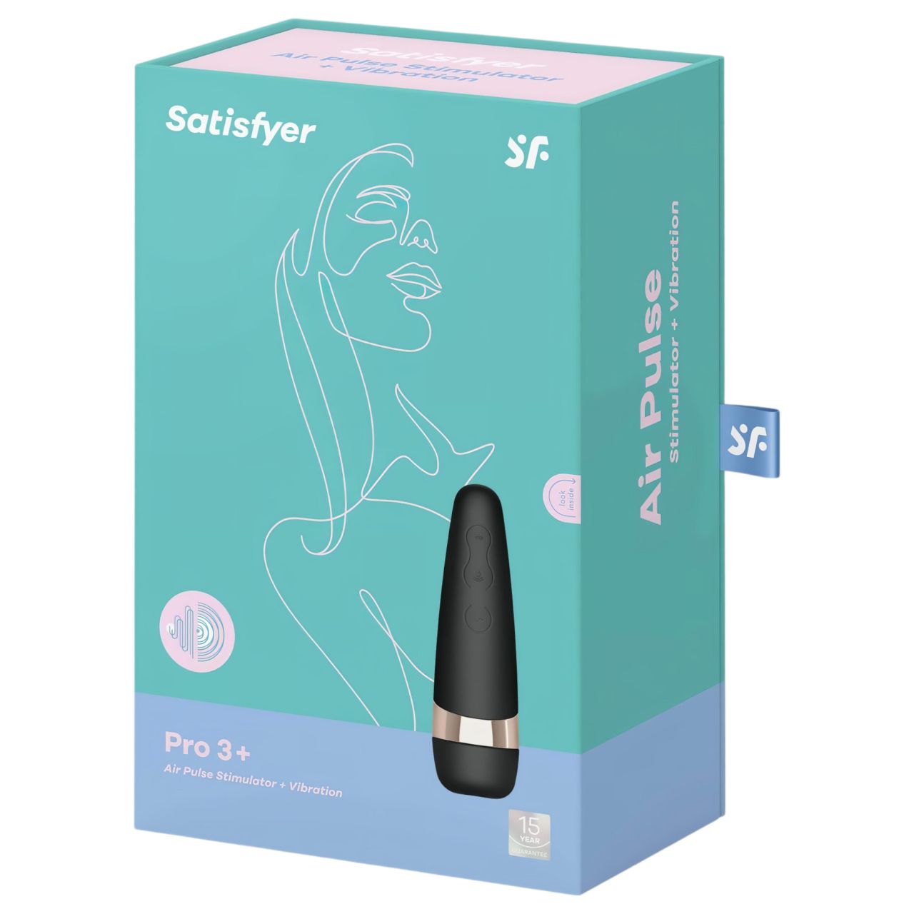 Satisfyer Pro 3+ - vízálló, akkus csiklóizgató vibrátor (fekete) Satisfyer Pro 3+ - vízálló, akkus csiklóizgató vibrátor (fekete)